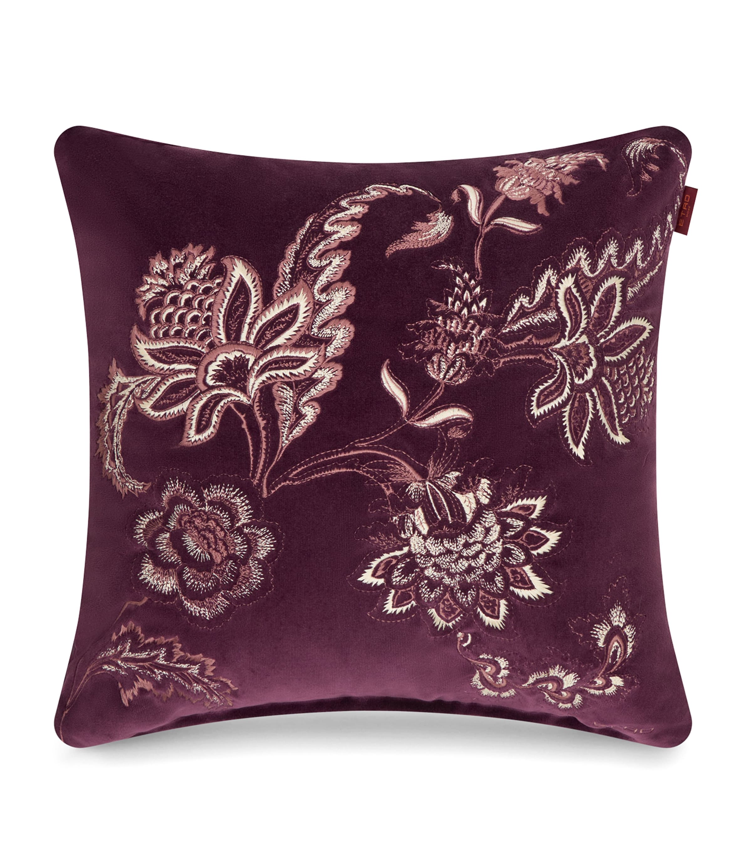 Etro Bloom Cushion In Purple