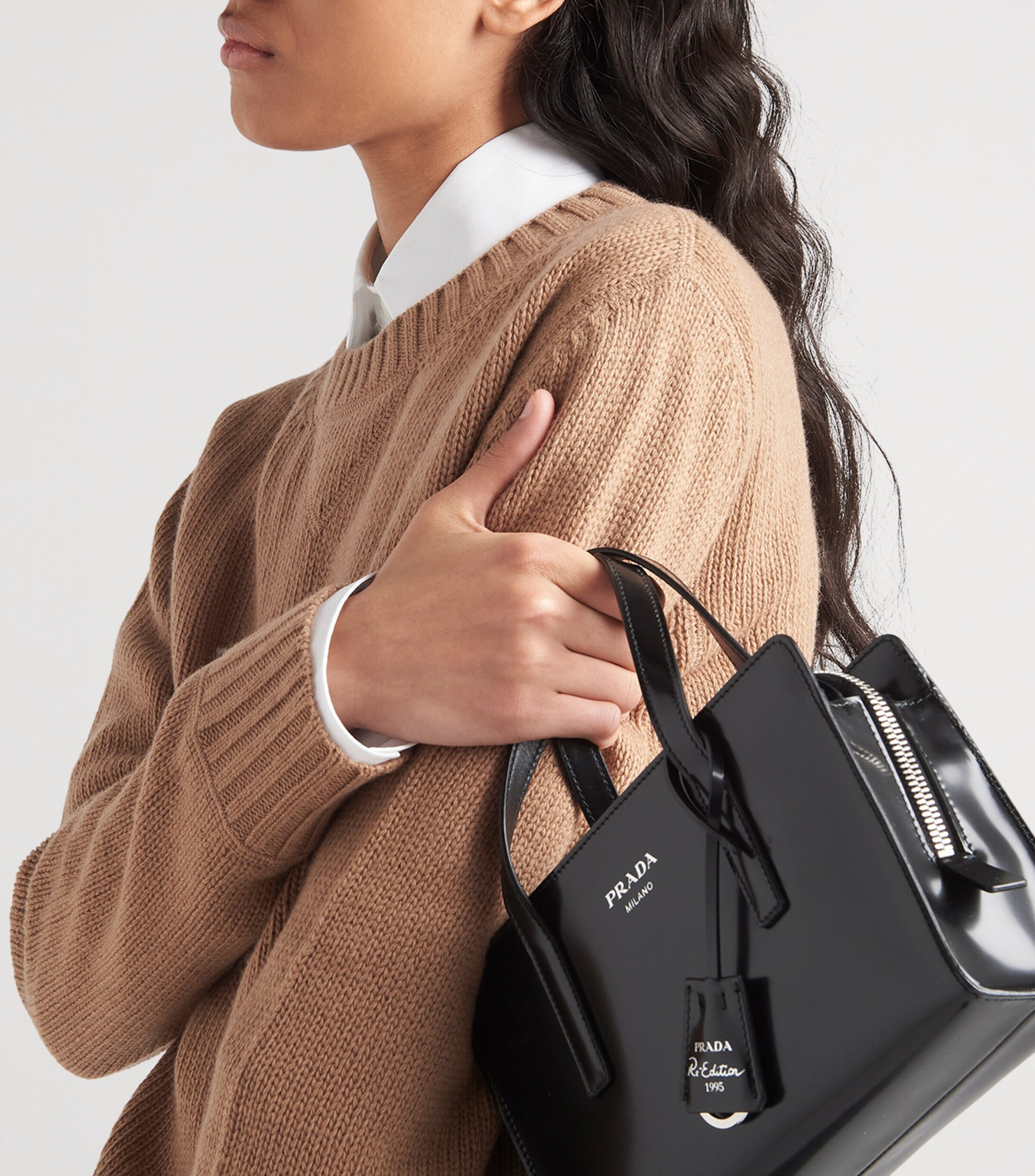 Wool-Cashmere Logo Sweater F0040 Image 3