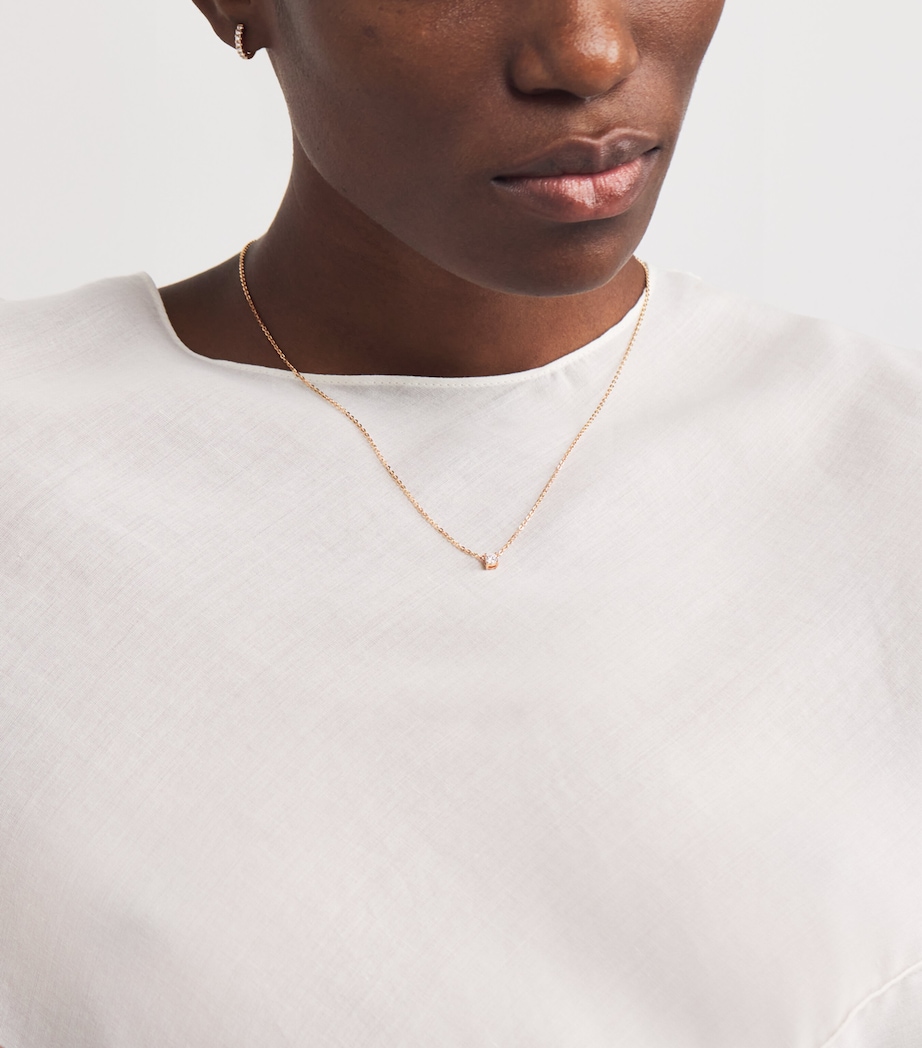 Rose Gold and Diamond Necklace (0.25ct) ROSE GOLD Image 2