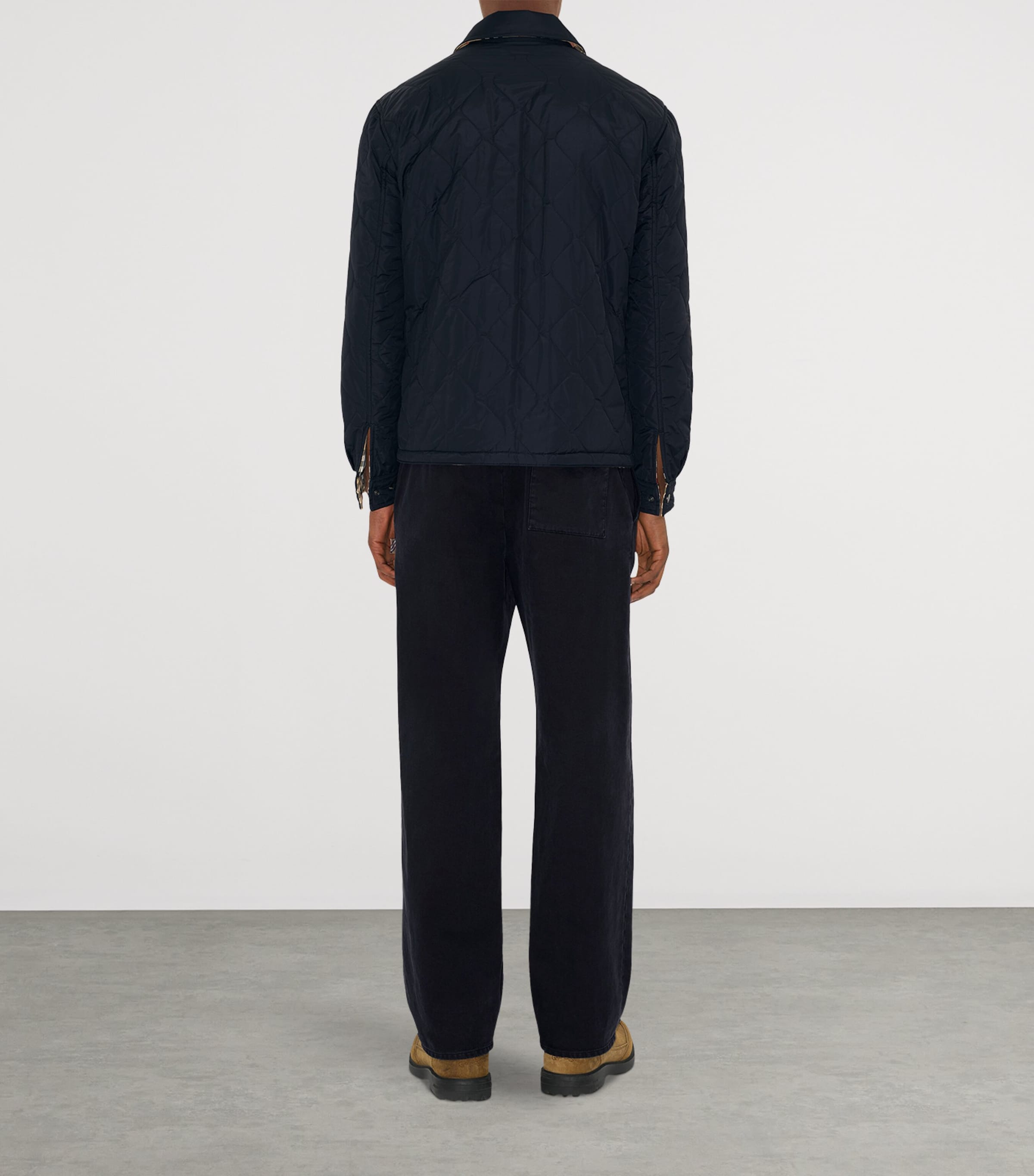 Reversible Quilted Overshirt NAVY Image 5