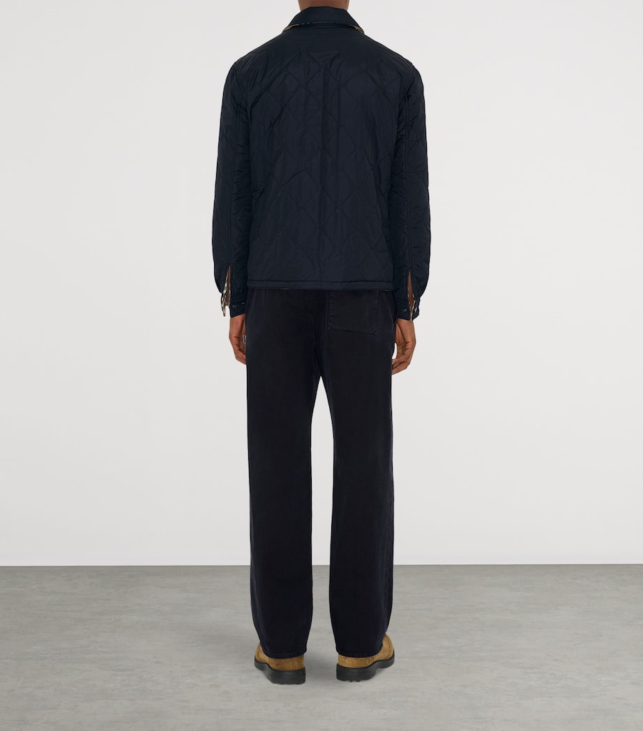 Reversible Quilted Overshirt NAVY Image 5