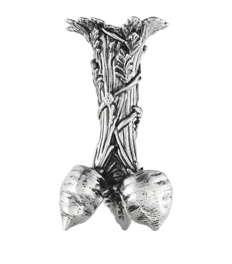 Silver-Plated Bunch Of Carrots Vase (10.5cm) SILVER Image 1