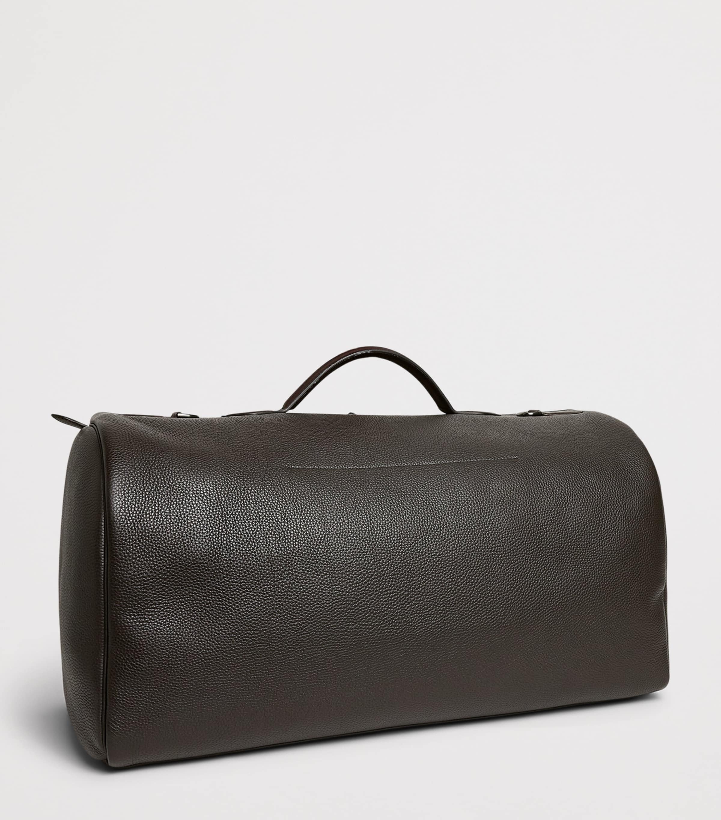 Purdey Leather Duffle Holdall Dbr Image 3