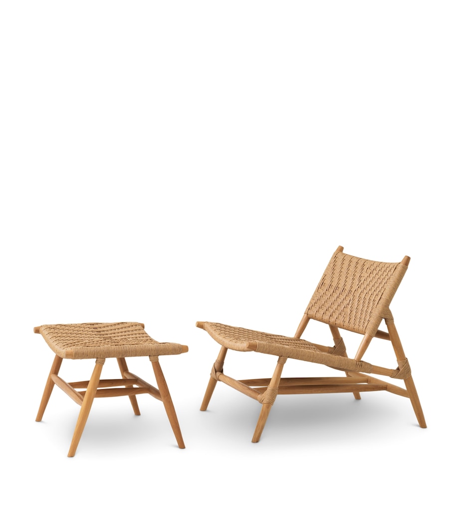 Eichholtz Teak Laroc Outdoor Chair and Footstool Ntrl Tk+fx Rtn Image 2