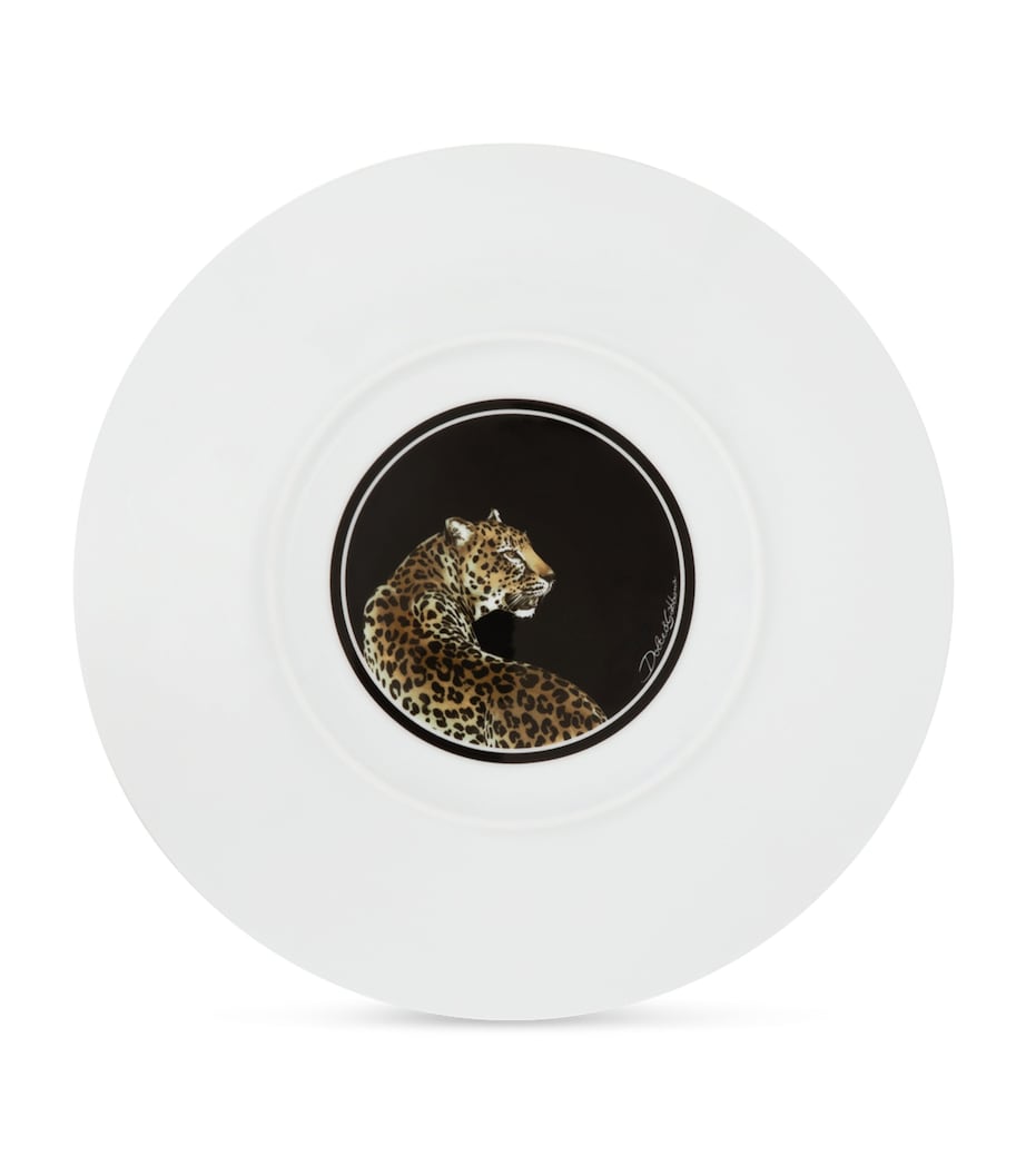 Dolce&Gabbana Casa Porcelain Leopard Charger Plate (31cm) Leopardo Image 2