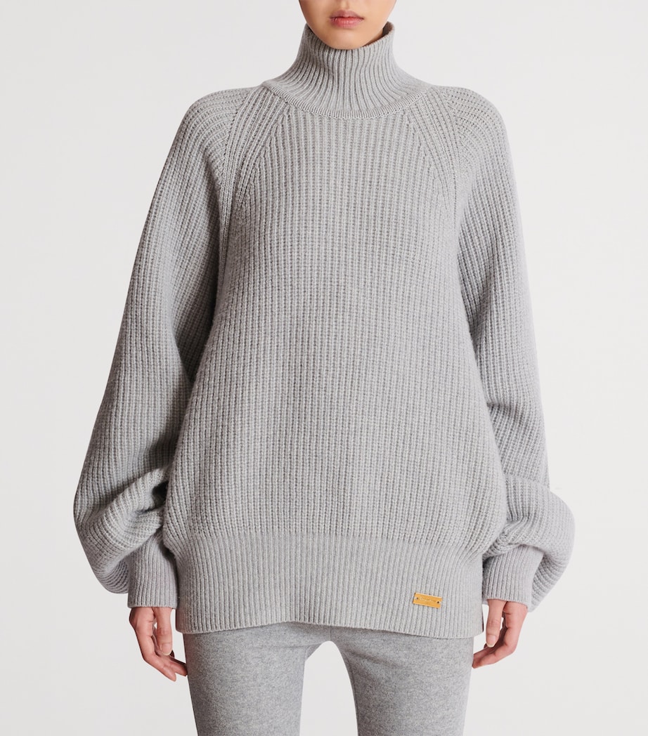 Wool High-Neck Sweater 9UB GRIS CHIN Image 5