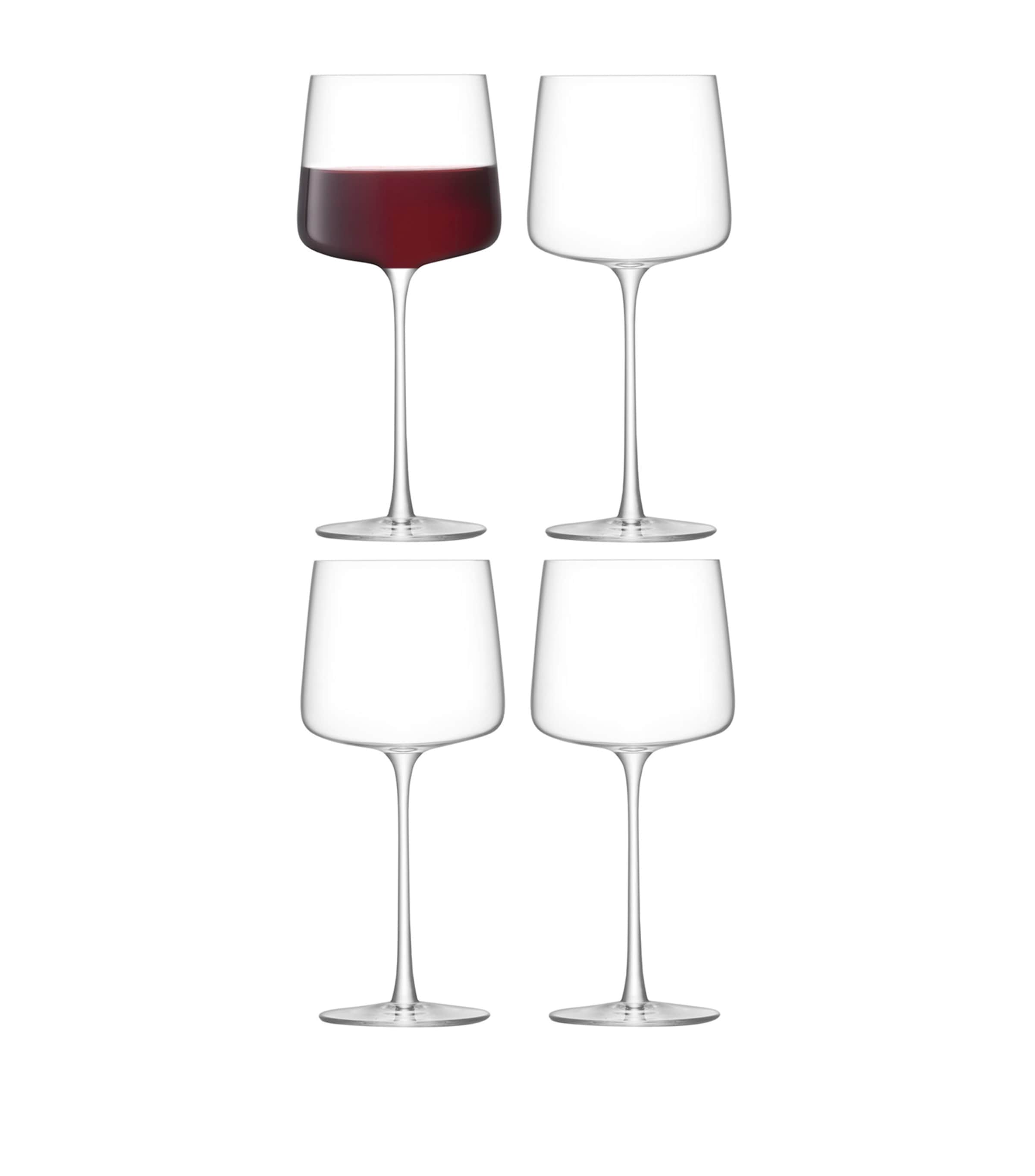 Set of 4 Metropolitan Red Wine Glasses (400ml) CLEAR Image 2