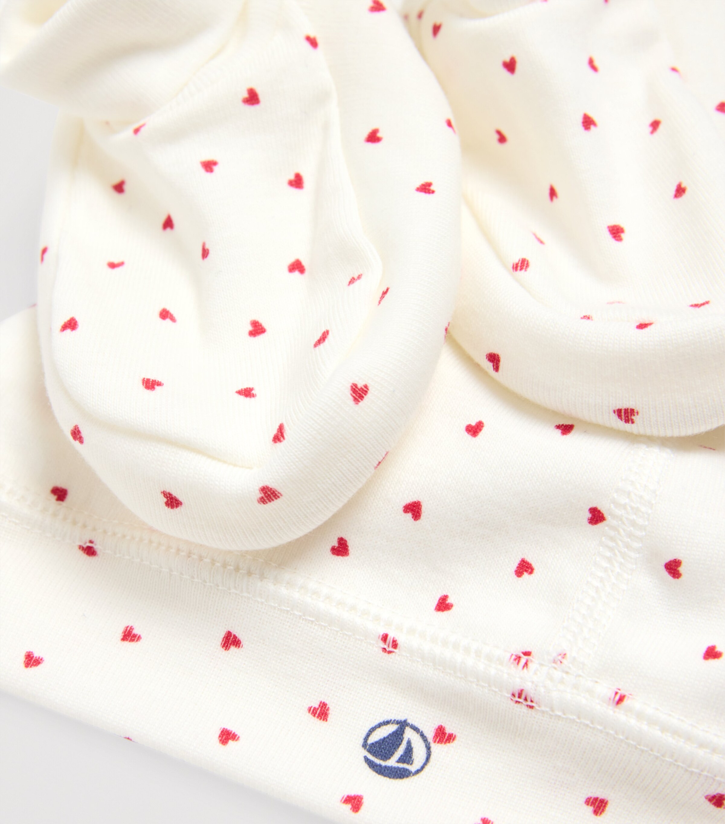 Heart Print Hat and Booties Set 0VARIANTE 1 Image 2