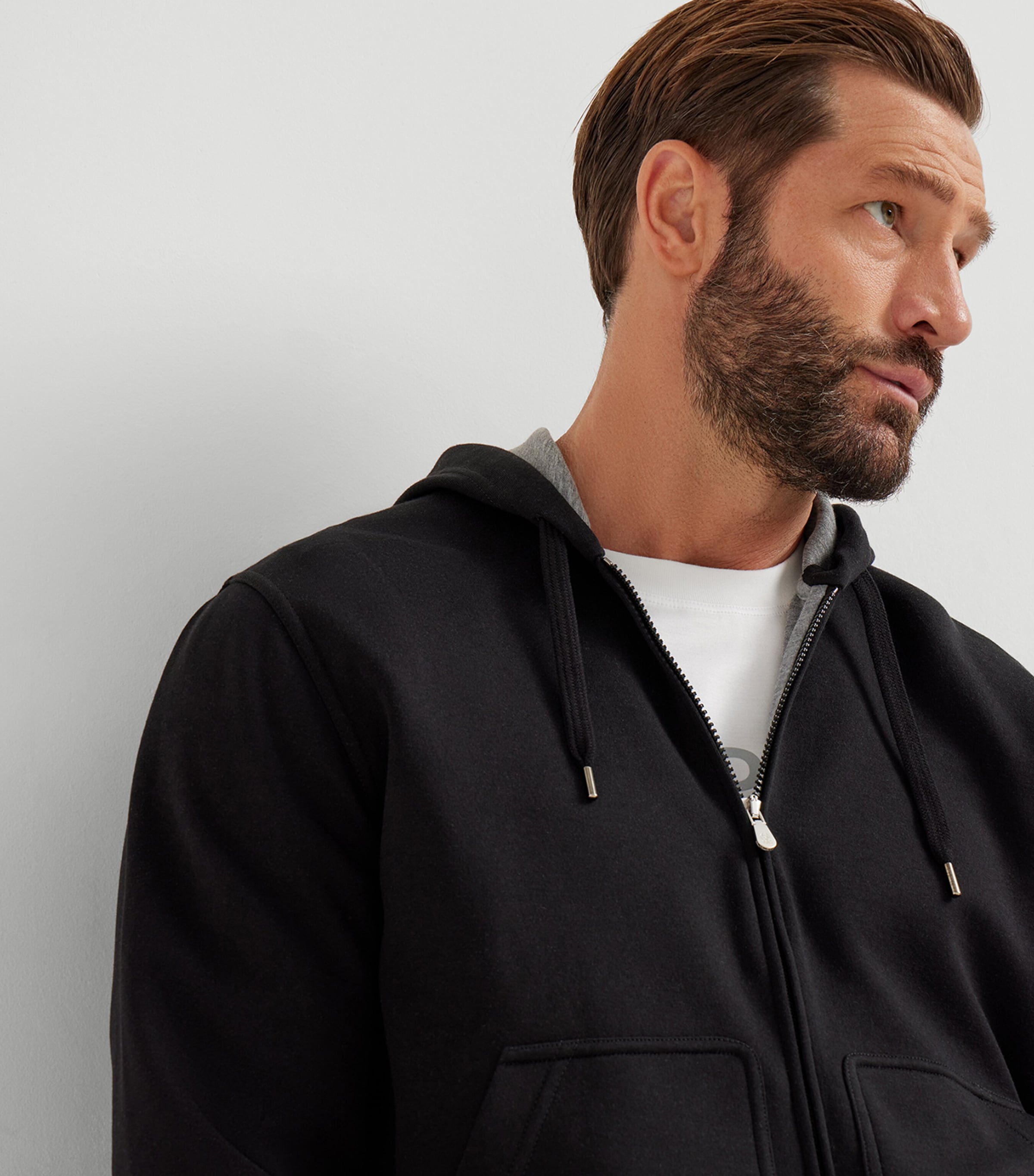 Brunello Cucinelli Black Cotton-Blend Zip-Up Hoodie | Harrods UK