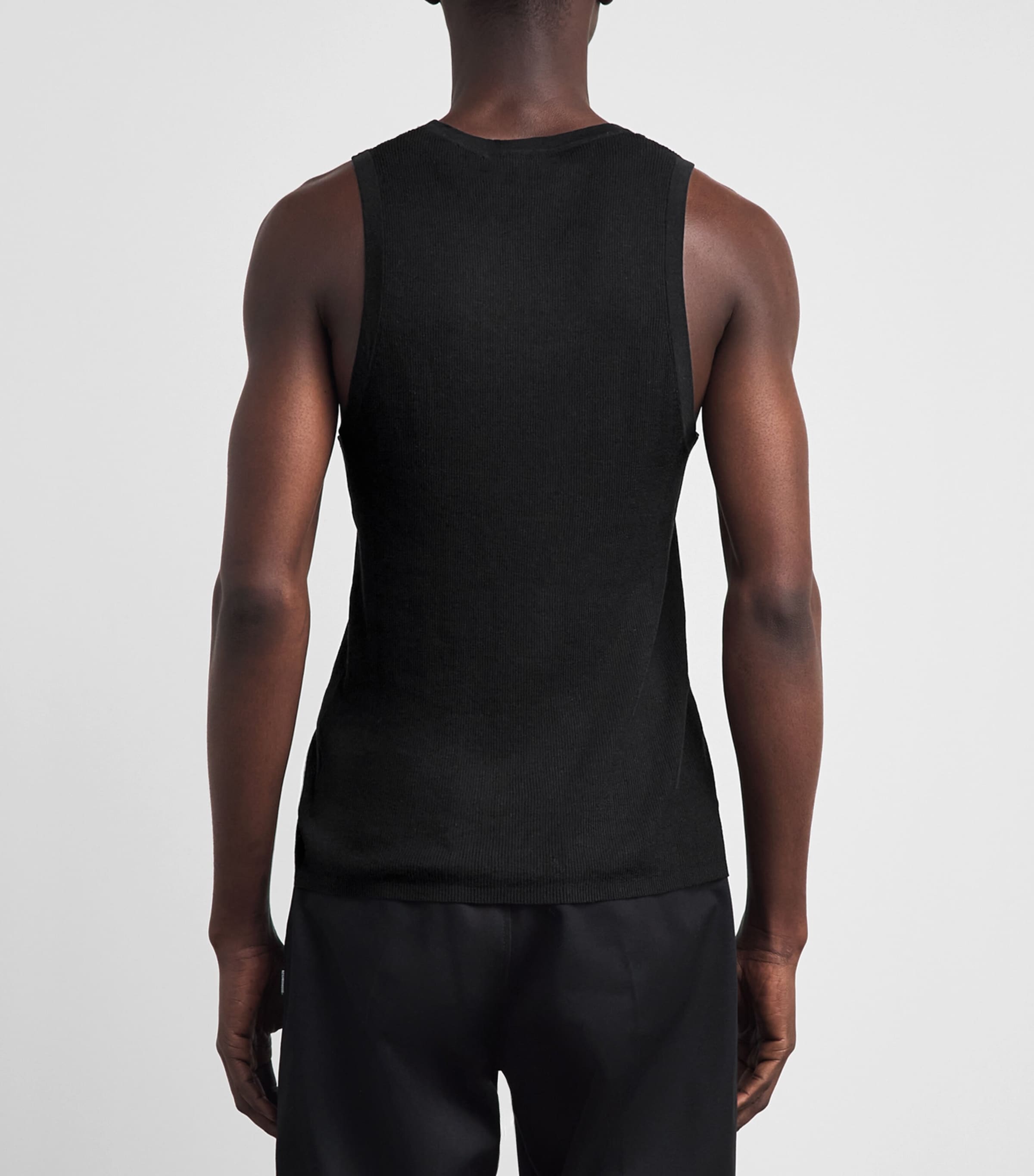 Simkhai Mens Cotton Elikai Tank Top Black Image 5