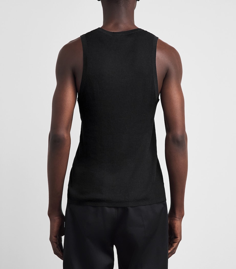 Simkhai Mens Cotton Elikai Tank Top Black Image 5