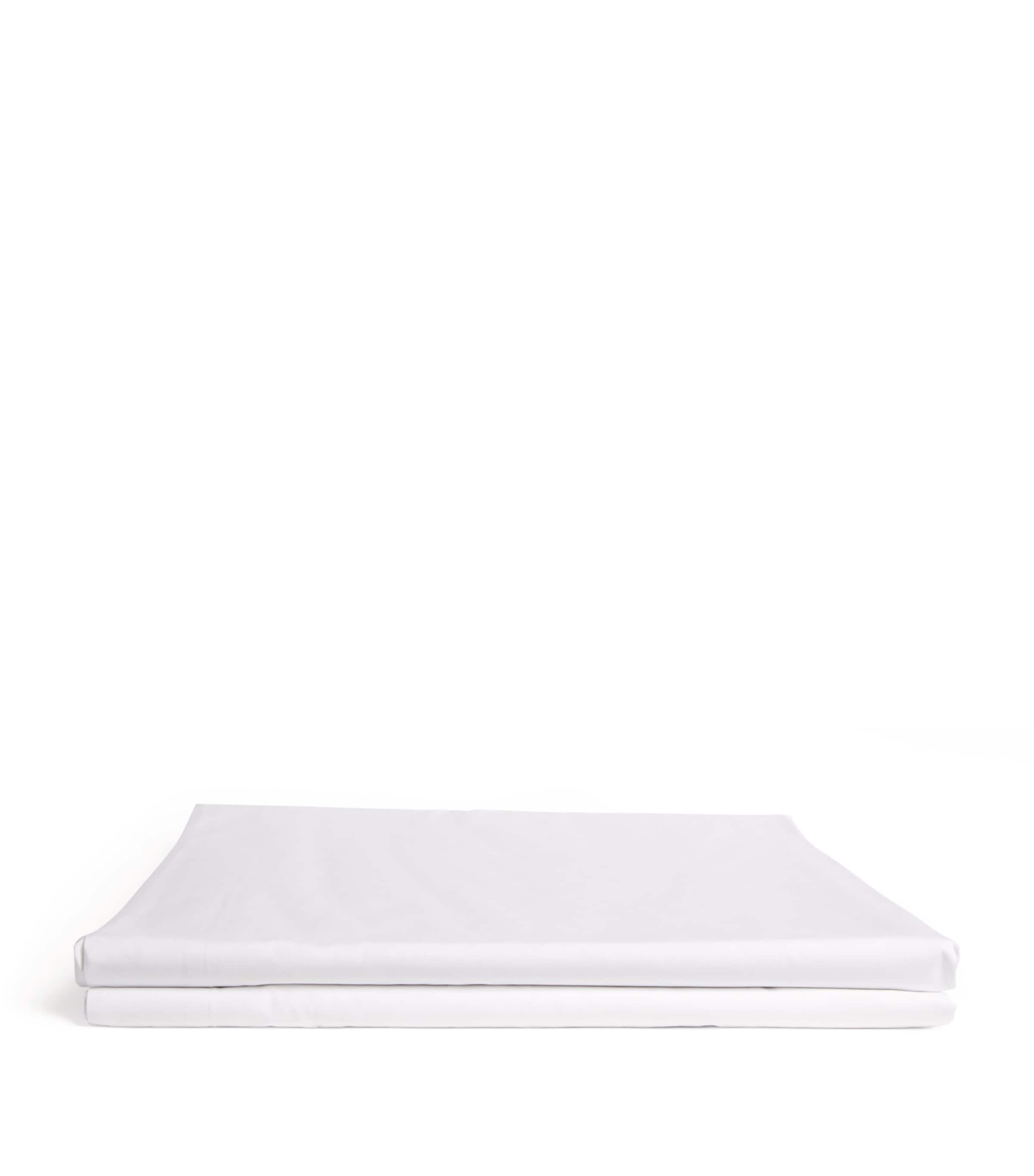 Estrela Super King Flat Sheet (270cm x 300cm) WHITE Image 2