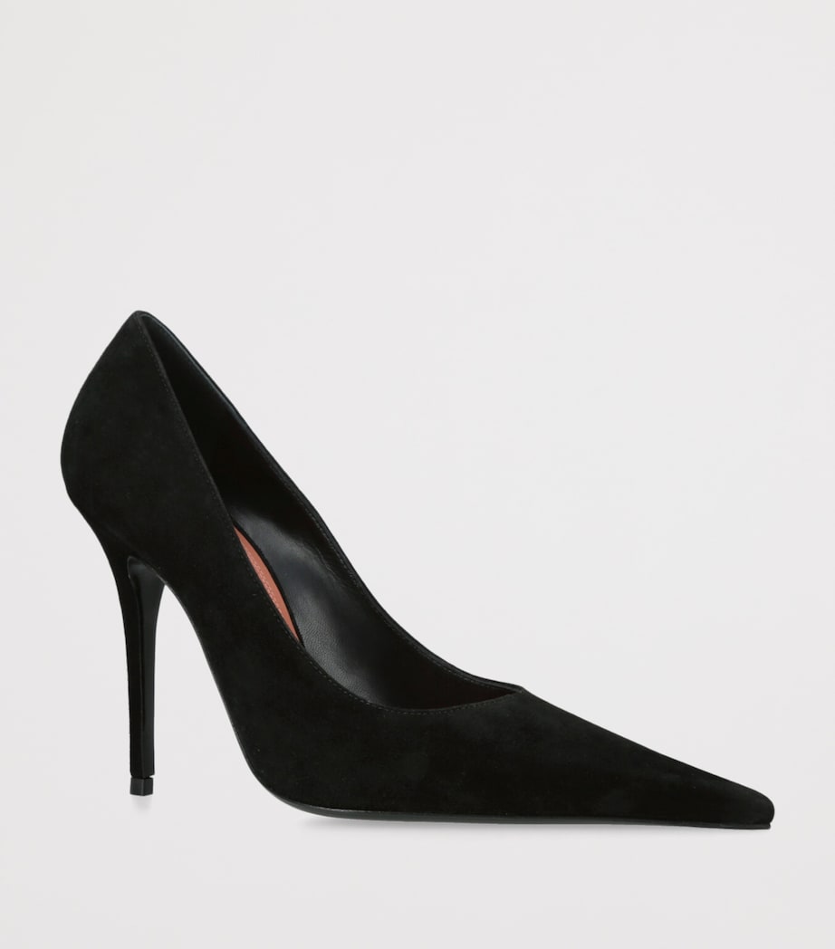 Suede Barbara Pumps 105 BLACK Image 3