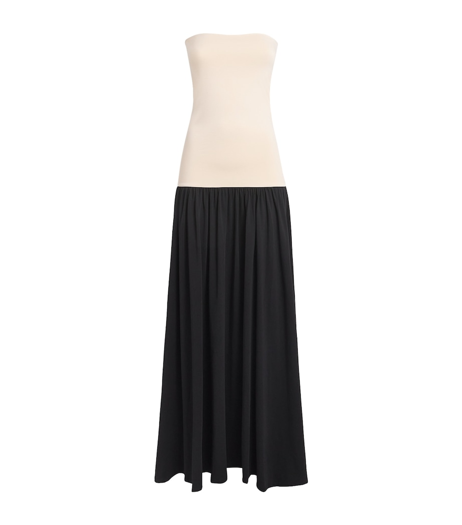 Strapless Marciella Maxi Dress TC1 BLCK/OYSTER GRAY Image 1