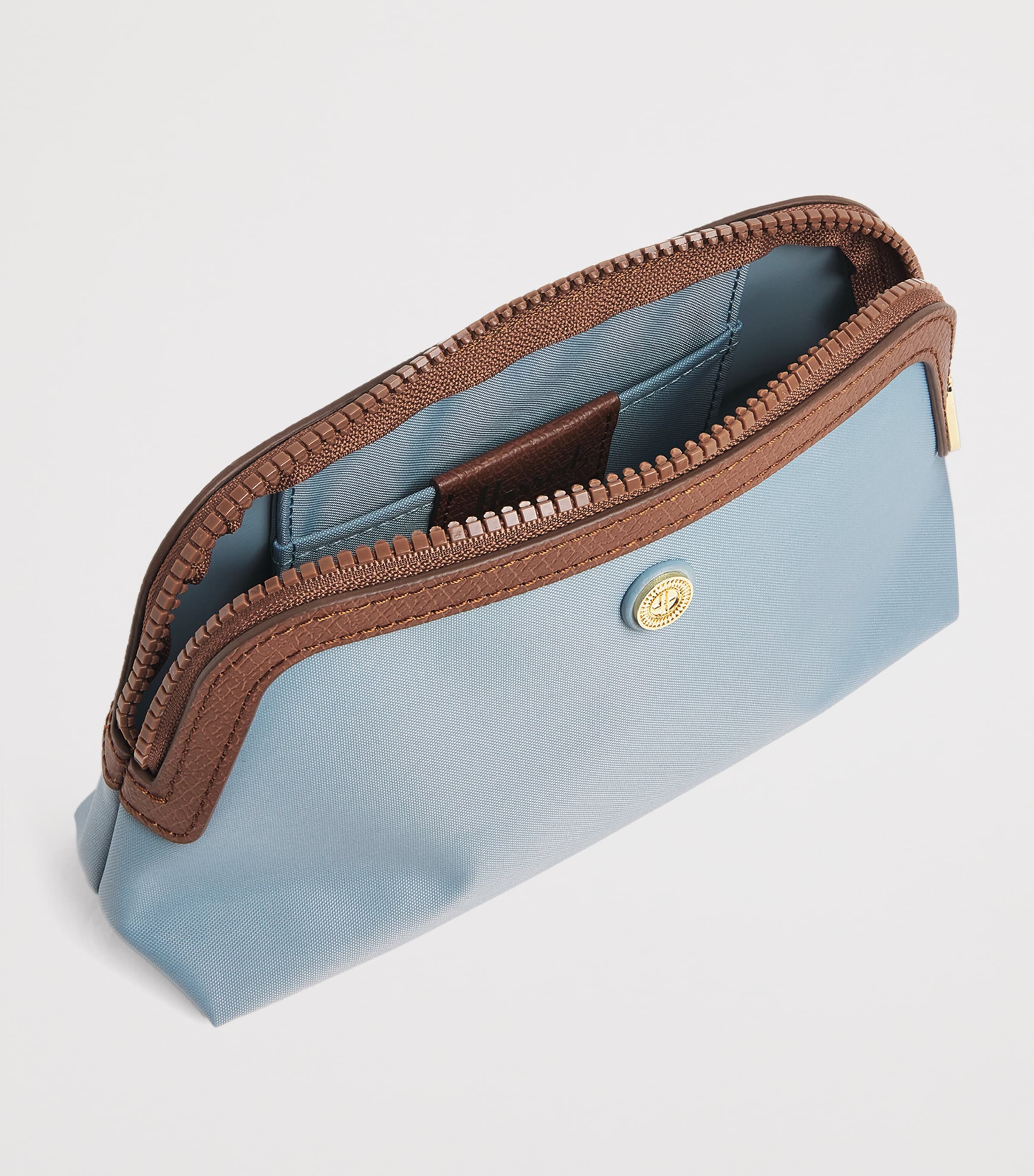 Harrods Small Nylon Wash Bag Blue Image 2