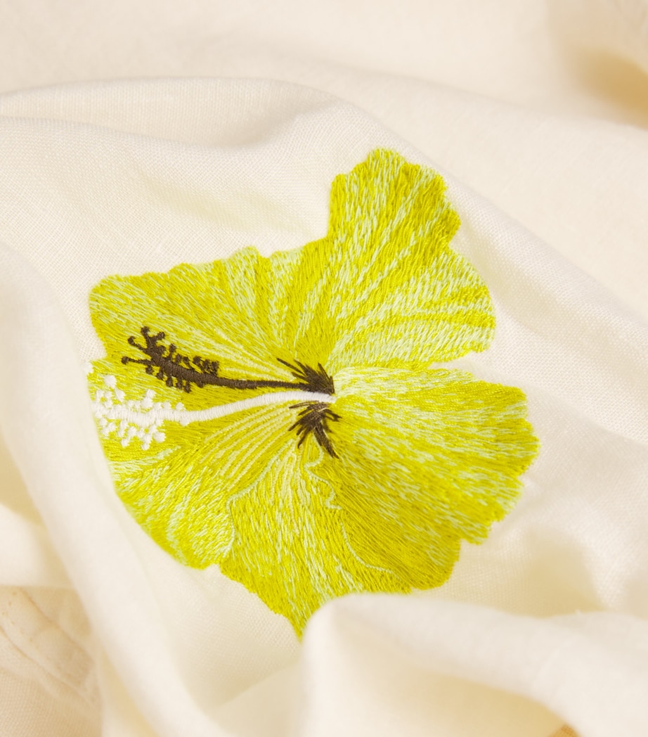 Hibiscus Pyjama Set CREAM/LIME Image 5