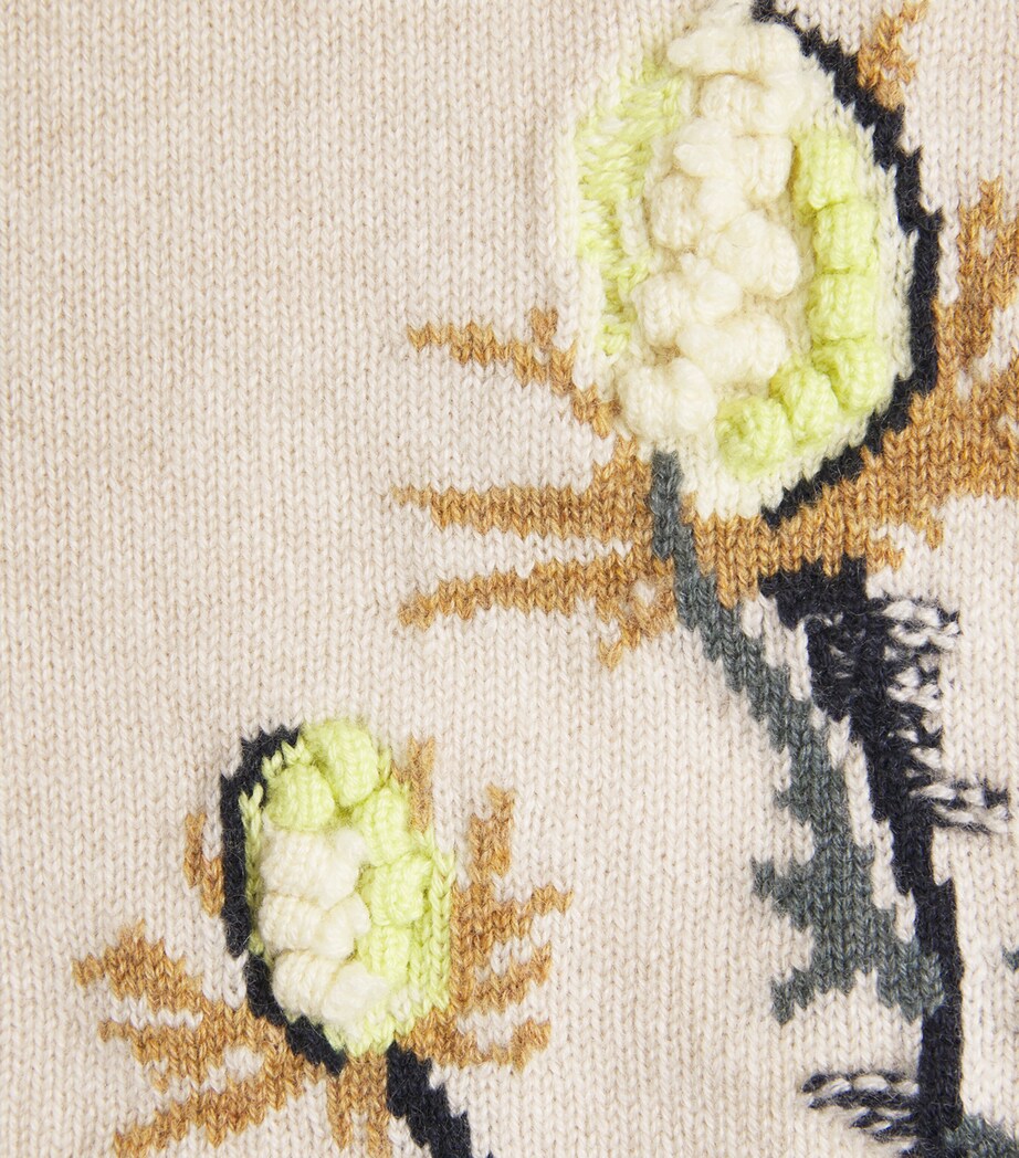 Barrie Womens Cashmere Thistle Top Canvas Multi Image 6