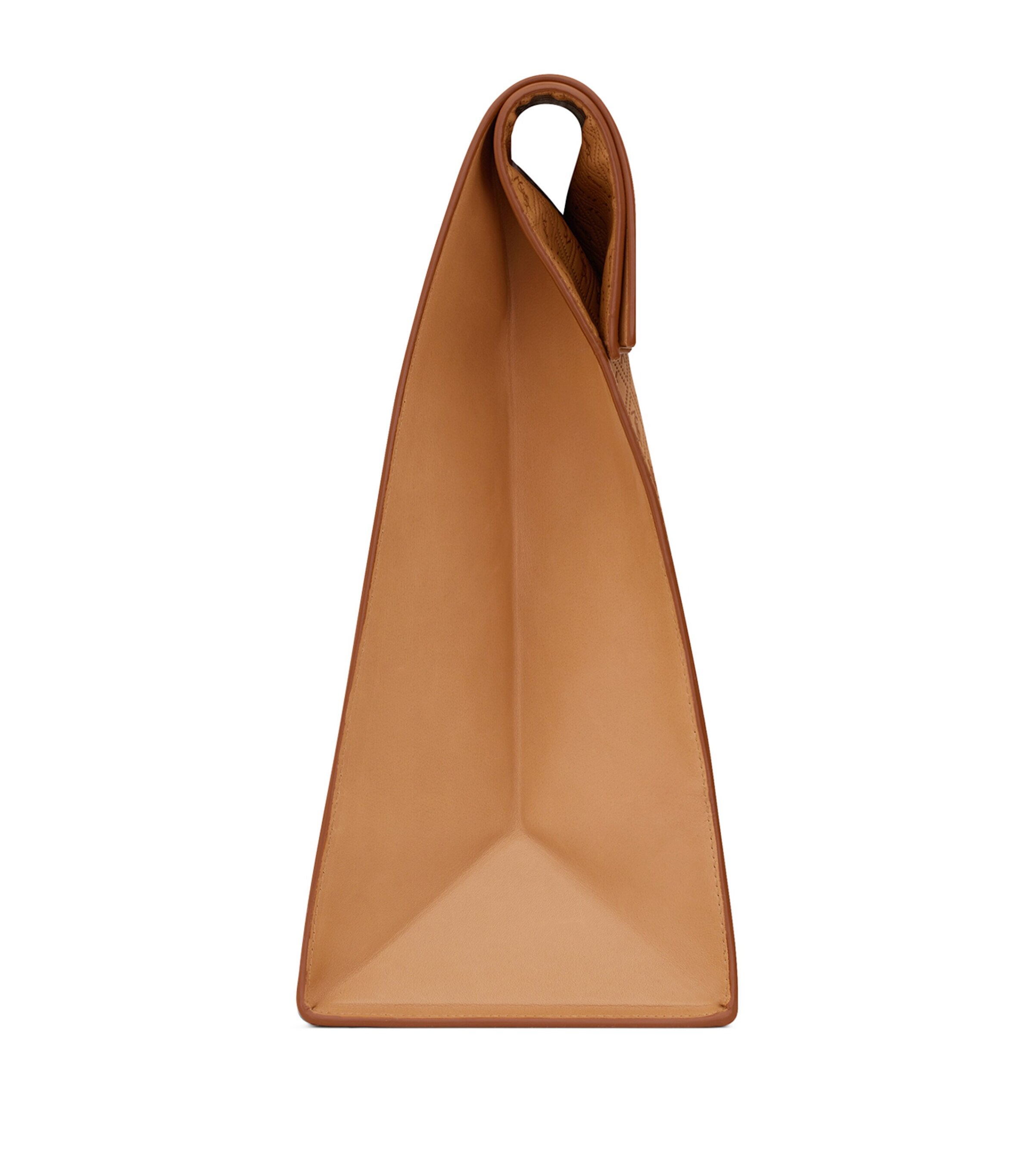 Medium Leather Paper Bag Pouch 2763 Image 2