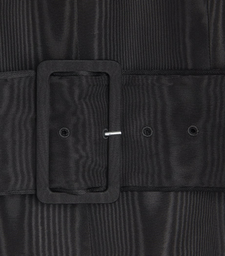 Silk Belted Maxi Dress BLACK Image 2