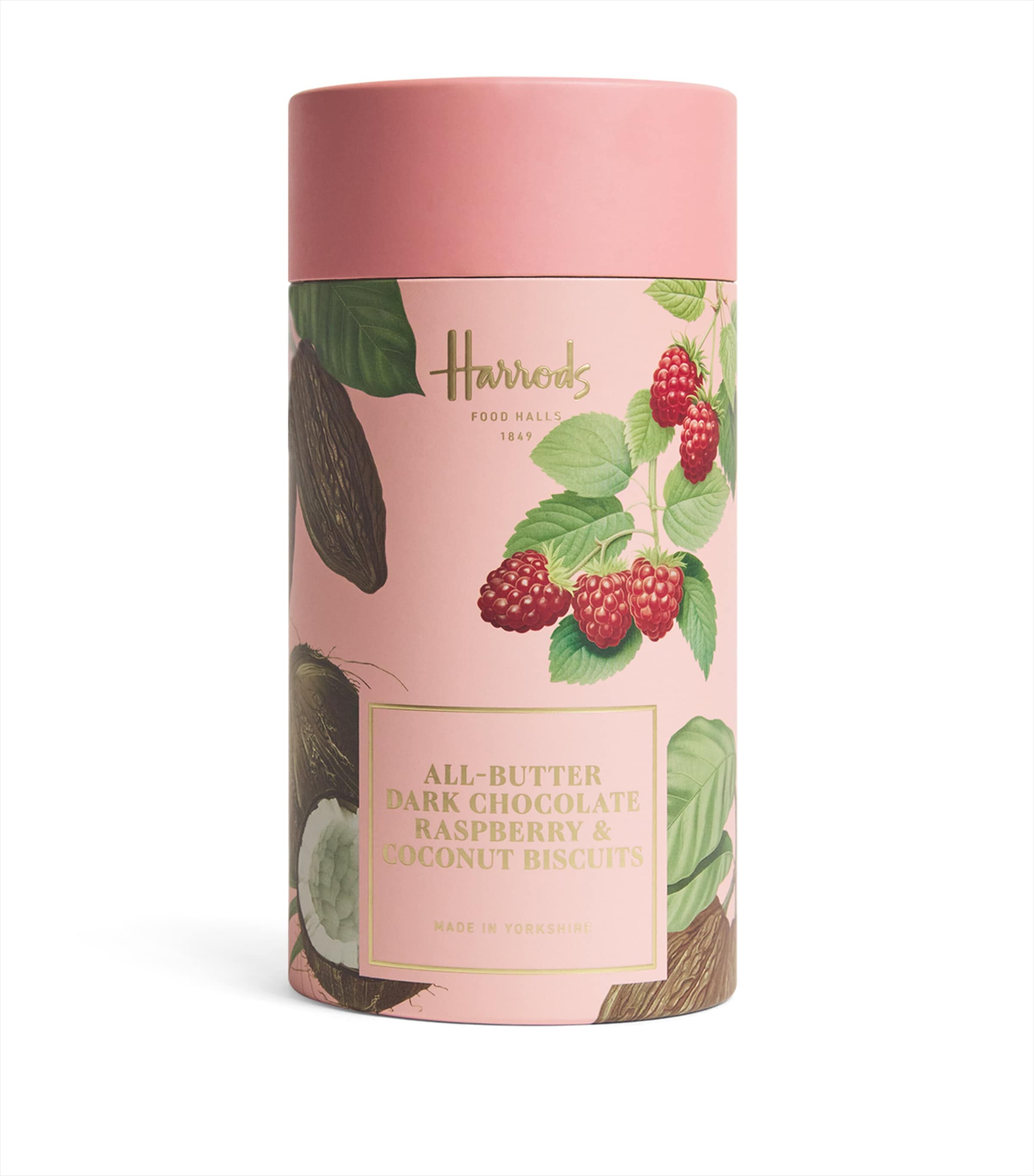 All-Butter Dark Chocolate Raspberry & Coconut Biscuits (200g) NO COLOUR Image 1