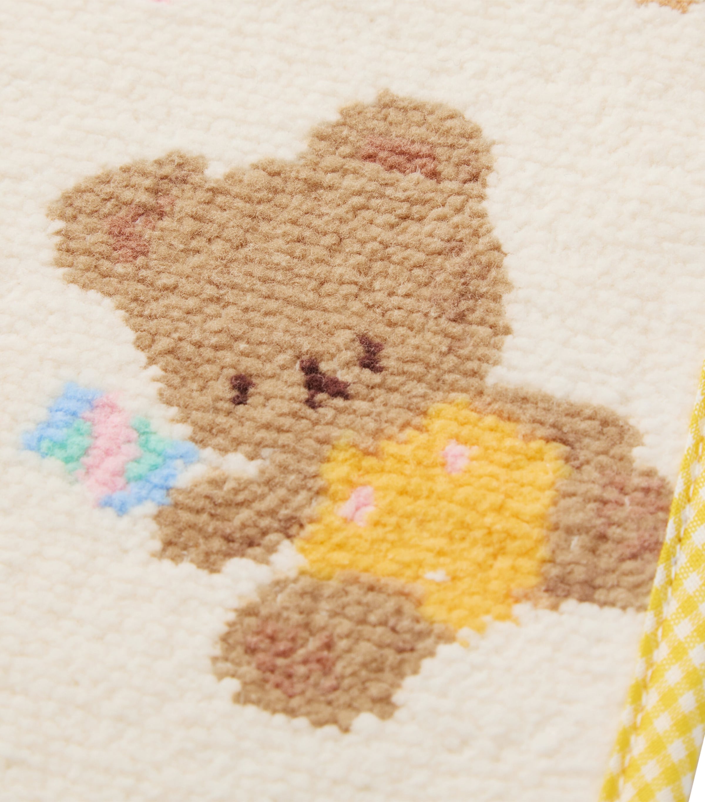 Miki House Cotton Chenille Bear Bib Image 4