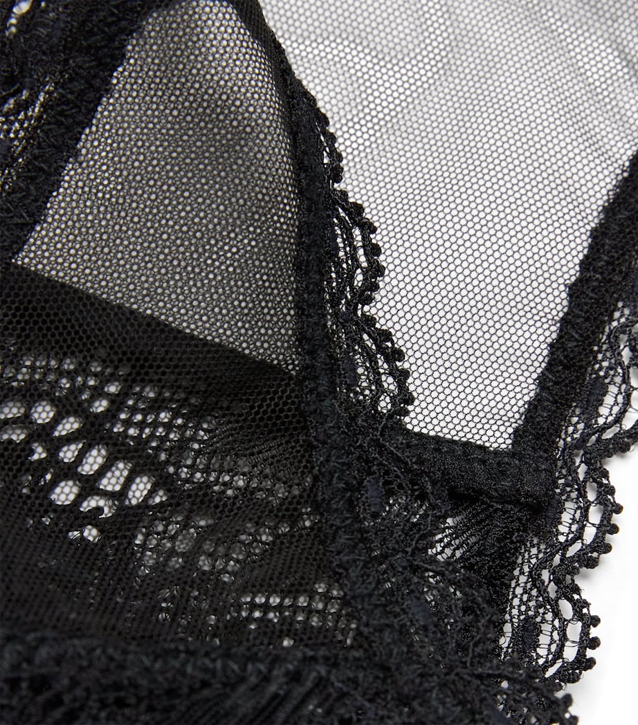 Kiki de Montparnasse Womens Lace Dahlia Briefs Black Image 4