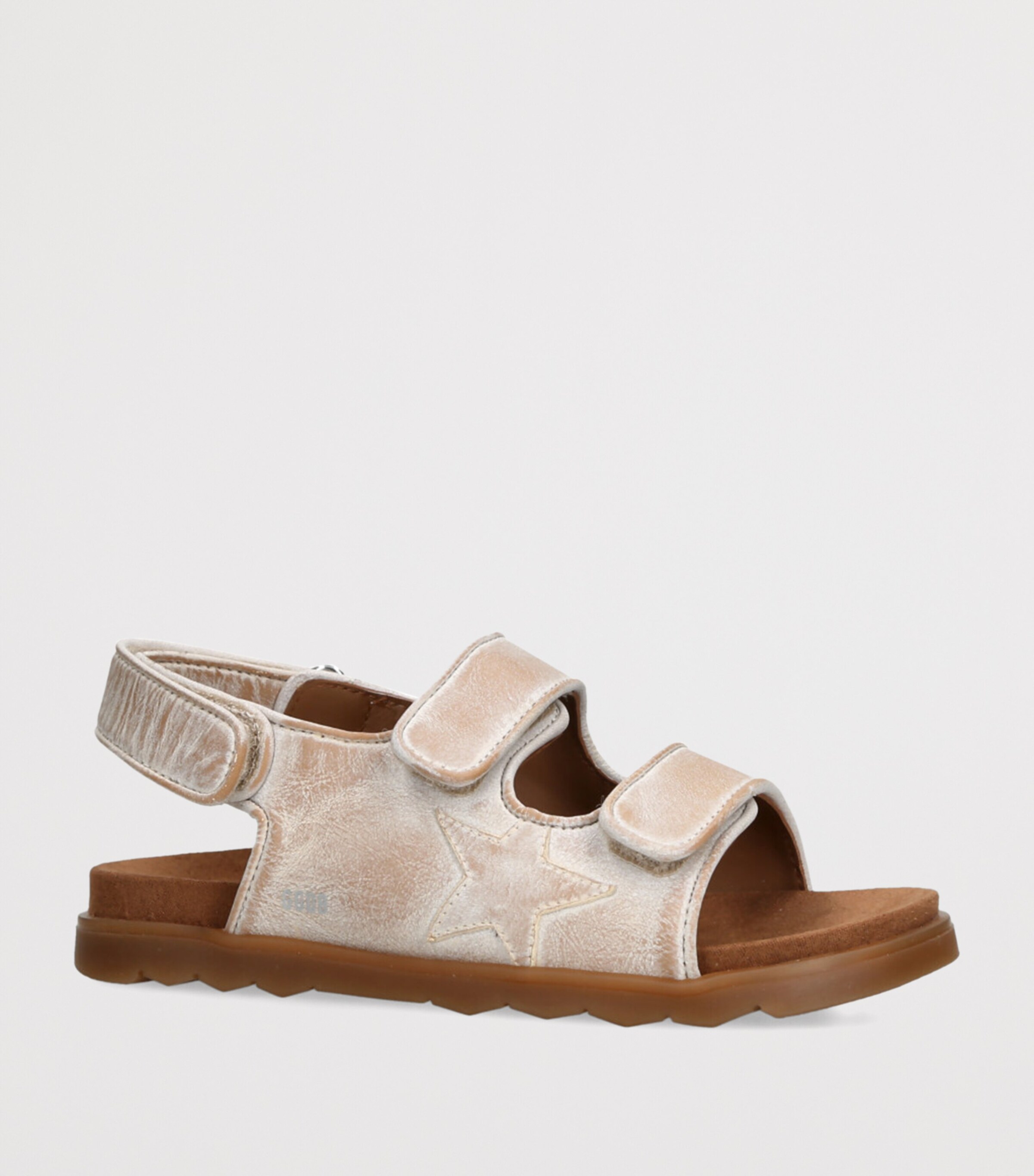 Golden Goose Leather Noa Sporty Sandals Beige Image 3