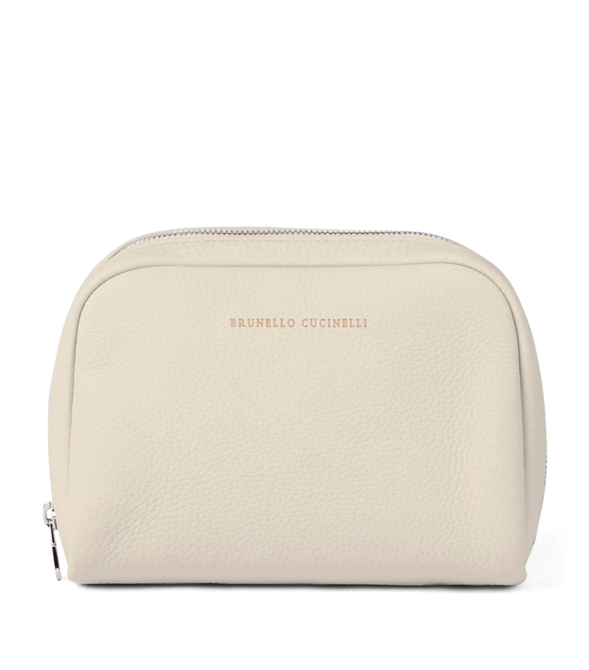 Brunello Cucinelli Leather Wash Bag Image 1