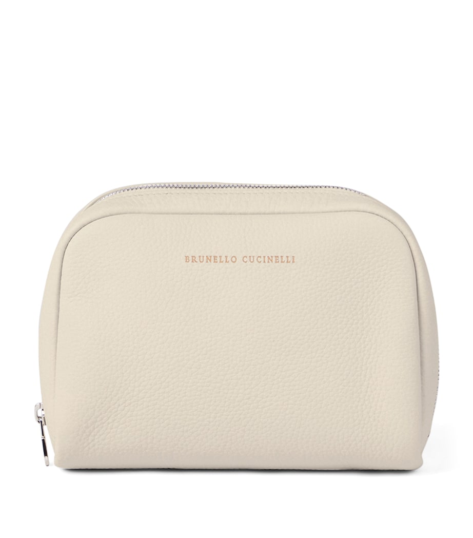 Brunello Cucinelli Leather Wash Bag Image 1
