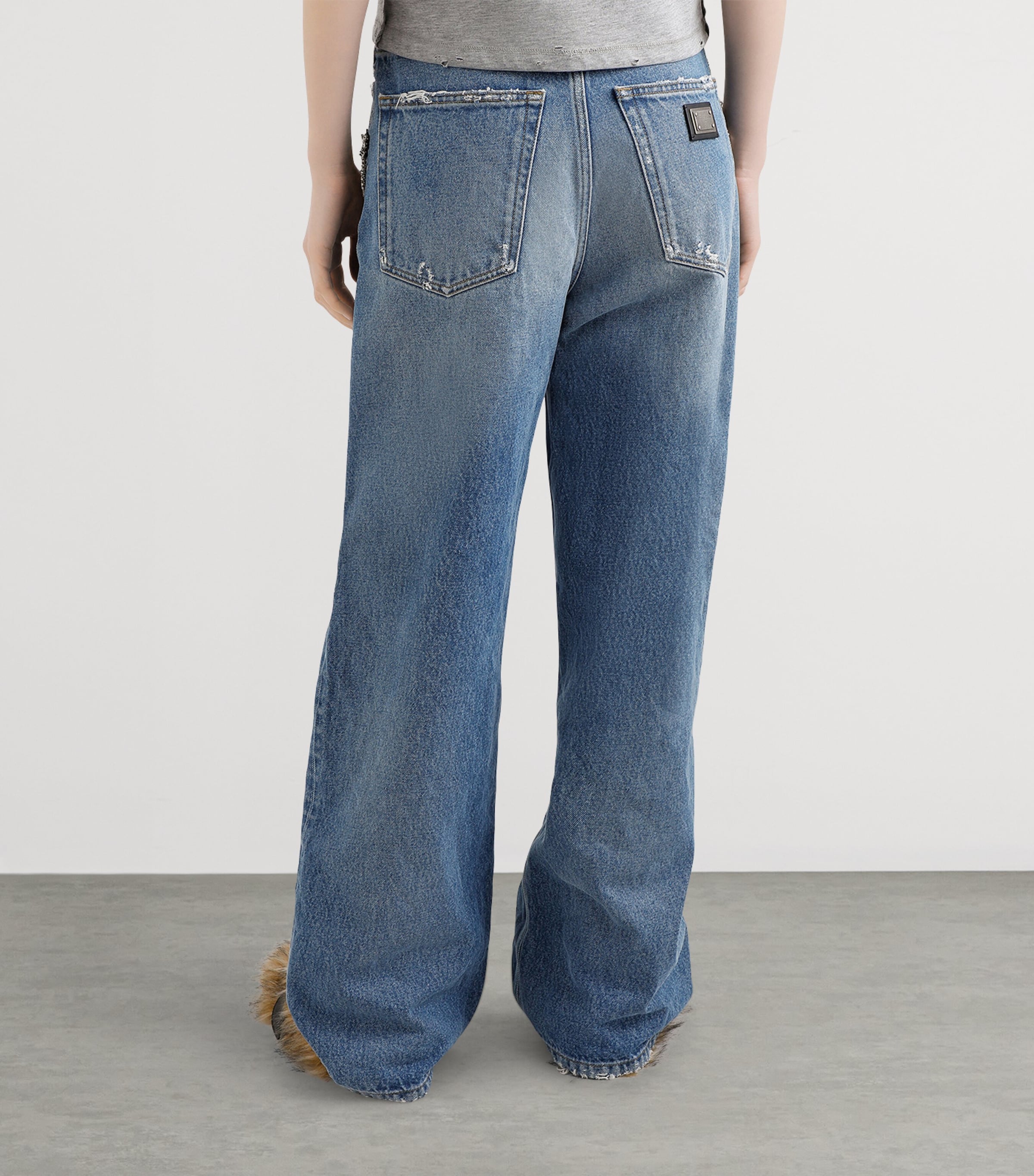 Embellished Wide-Leg Trousers S9001-COMBINED Image 5