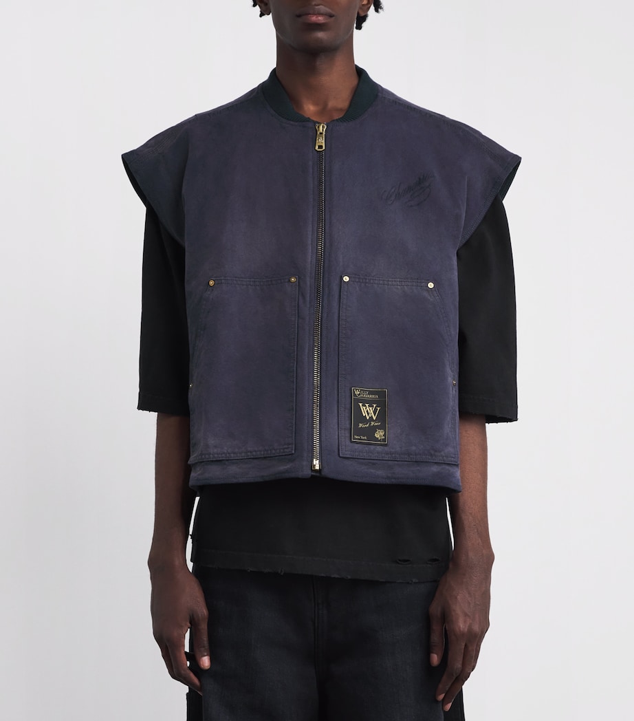 Cotton Stockton Gilet PEACOAT Image 3