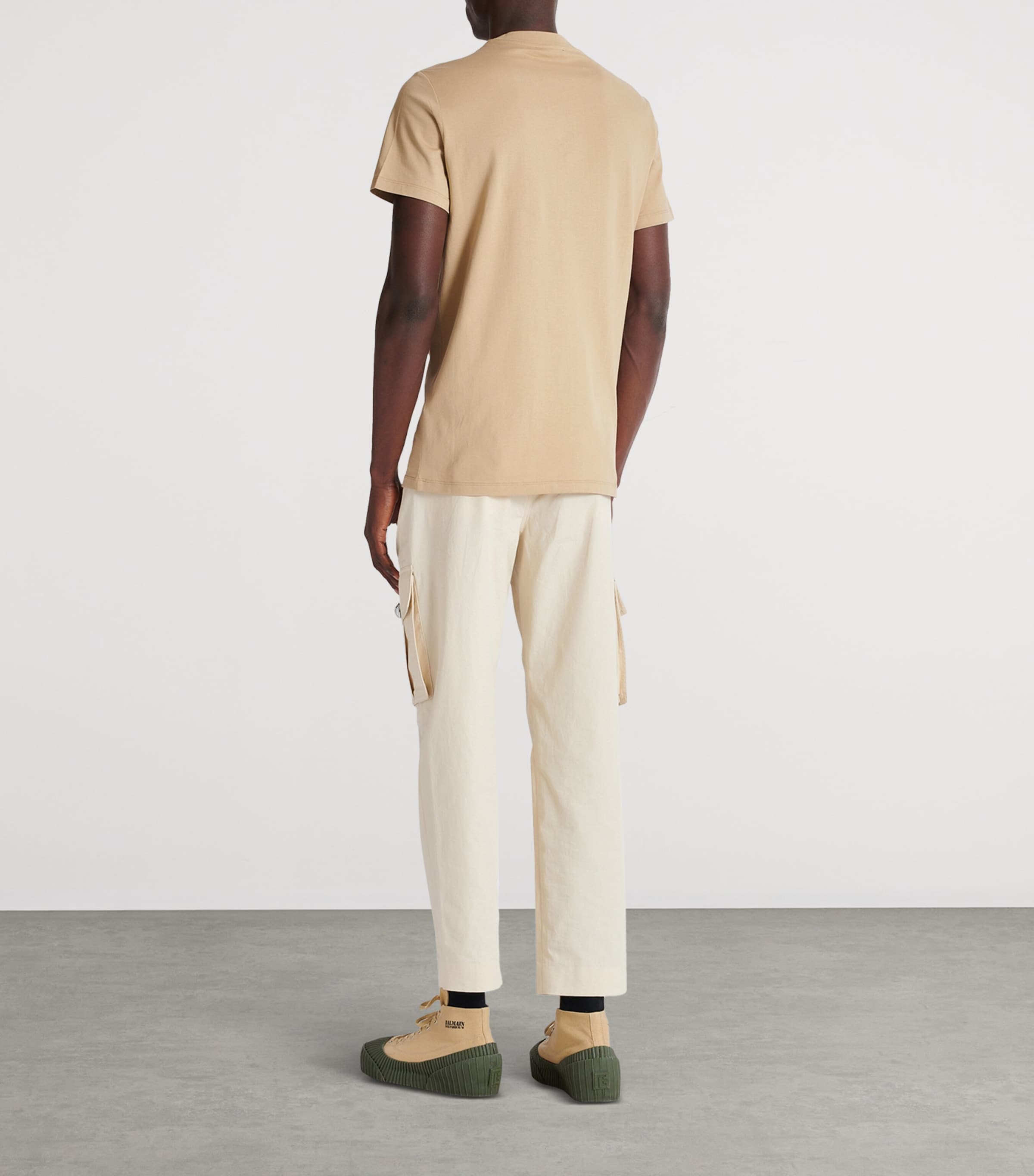 Cotton Vintage Logo T-Shirt WAI CAMEL/ARGENT Image 3