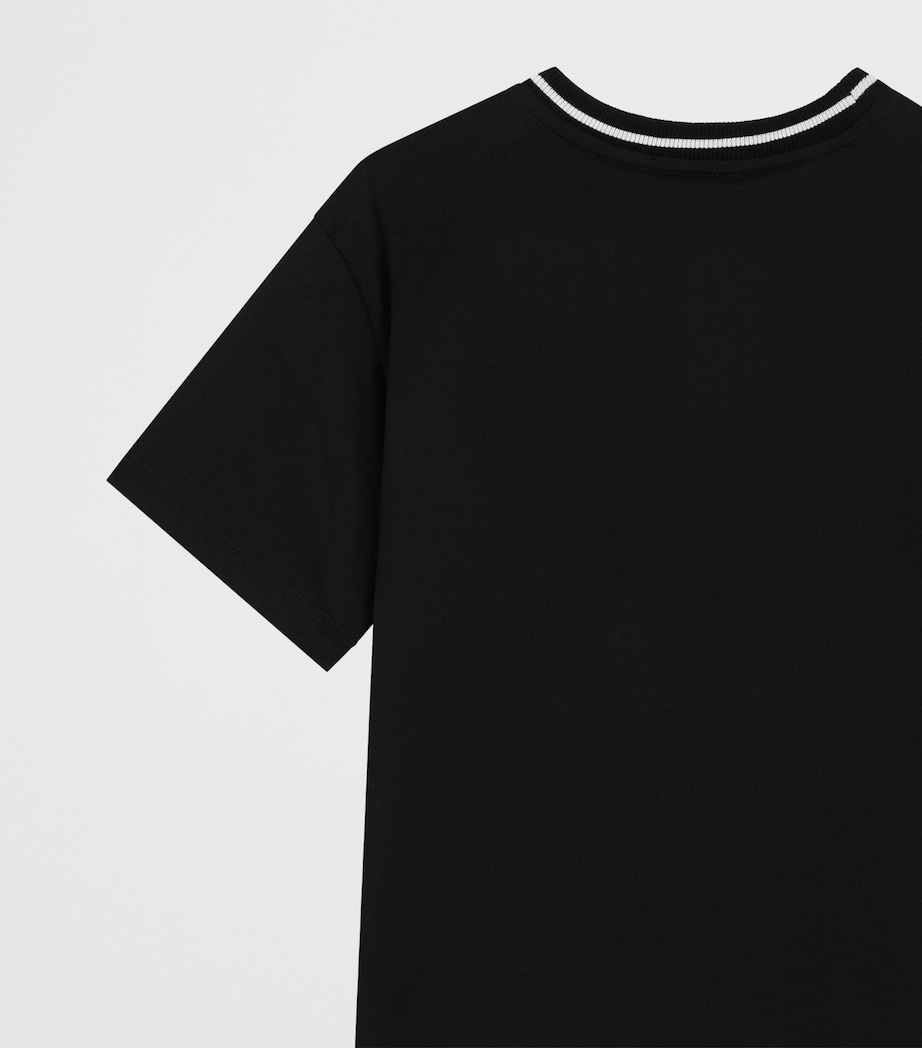 Dolce&Gabbana Kids Cotton Logo T-Shirt (8-12+ Years) Black Image 4