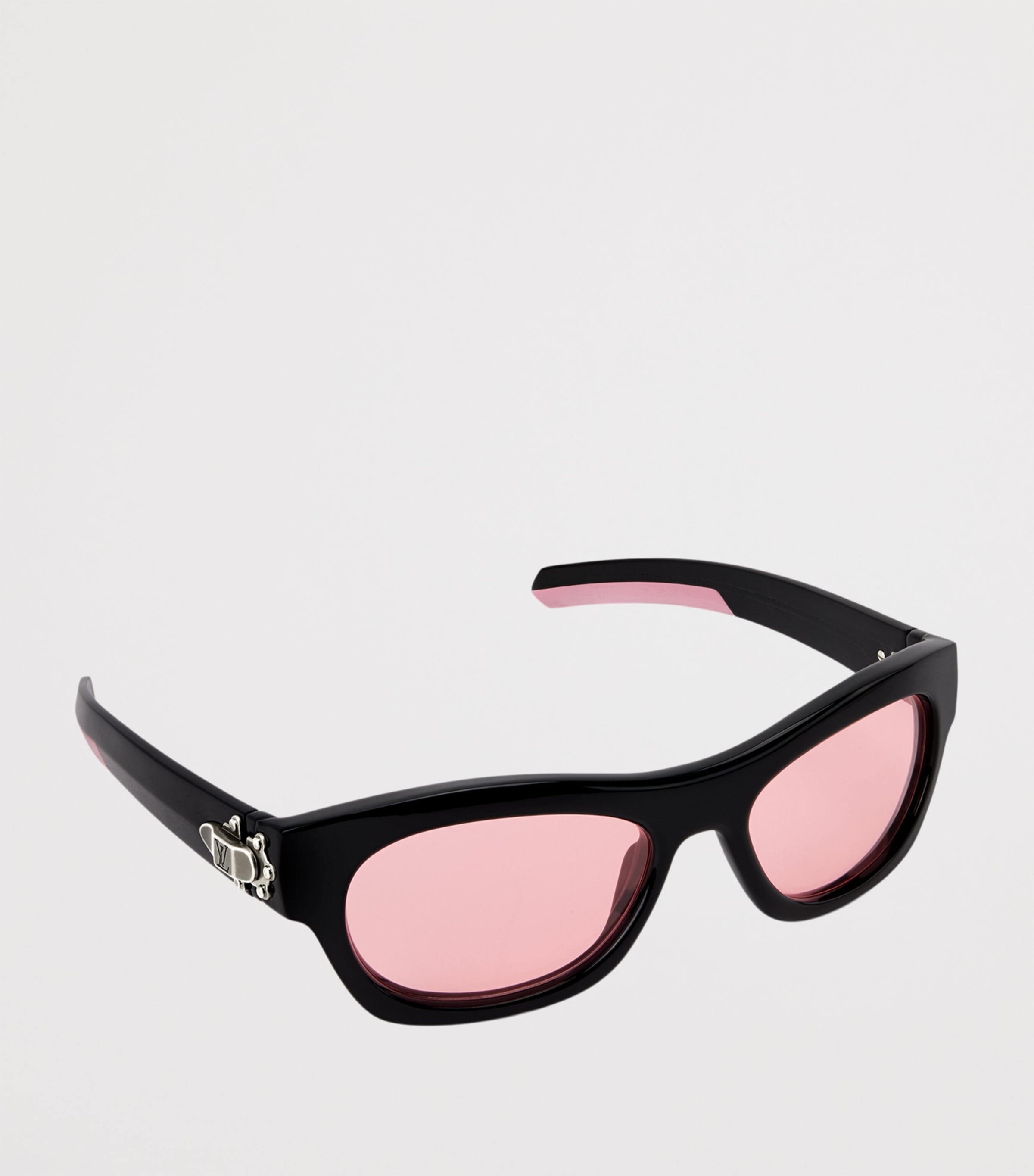 Frog Round Square Sunglasses BLACK Image 2