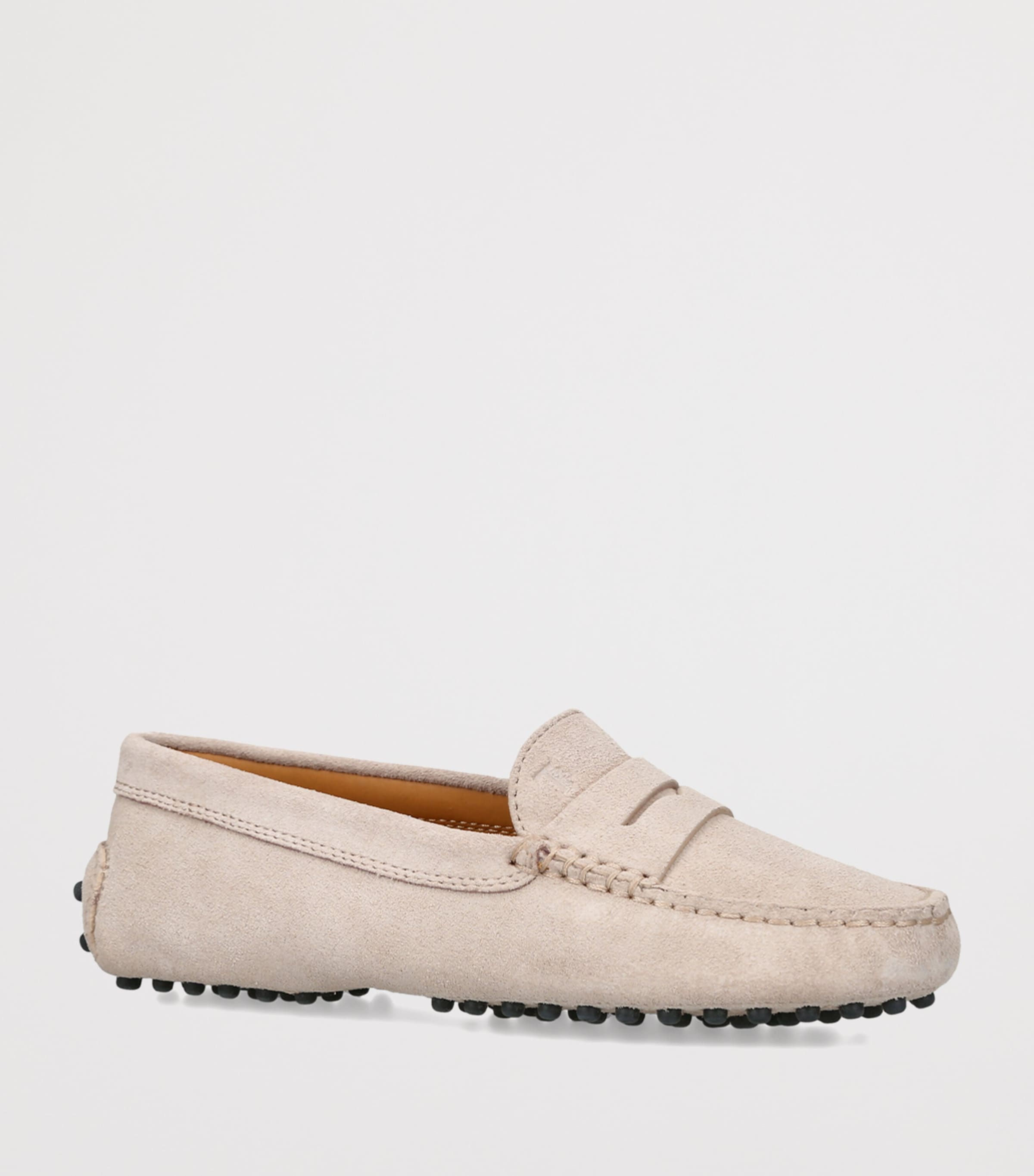Tod's Suede Gommini Loafers Beige Image 2