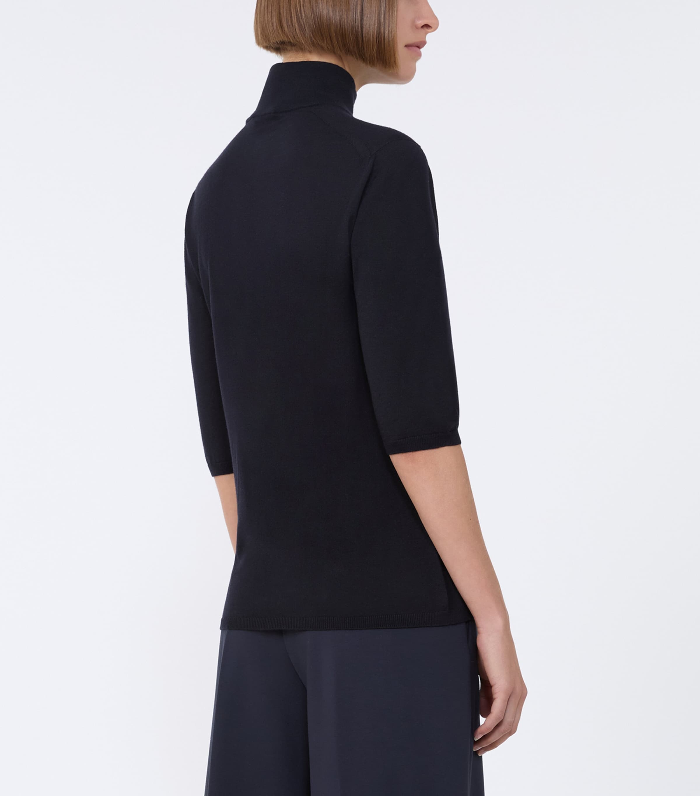 Virgin Wool High-Neck Top ULTRAMARINE Image 4