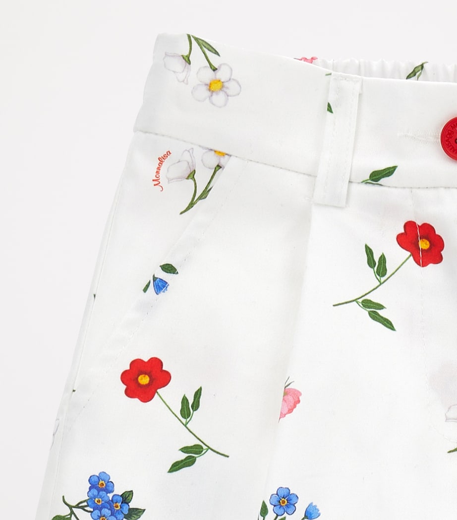 Cotton Floral Trousers (2-16 Years) PANNA+MULTICOLOR Image 4