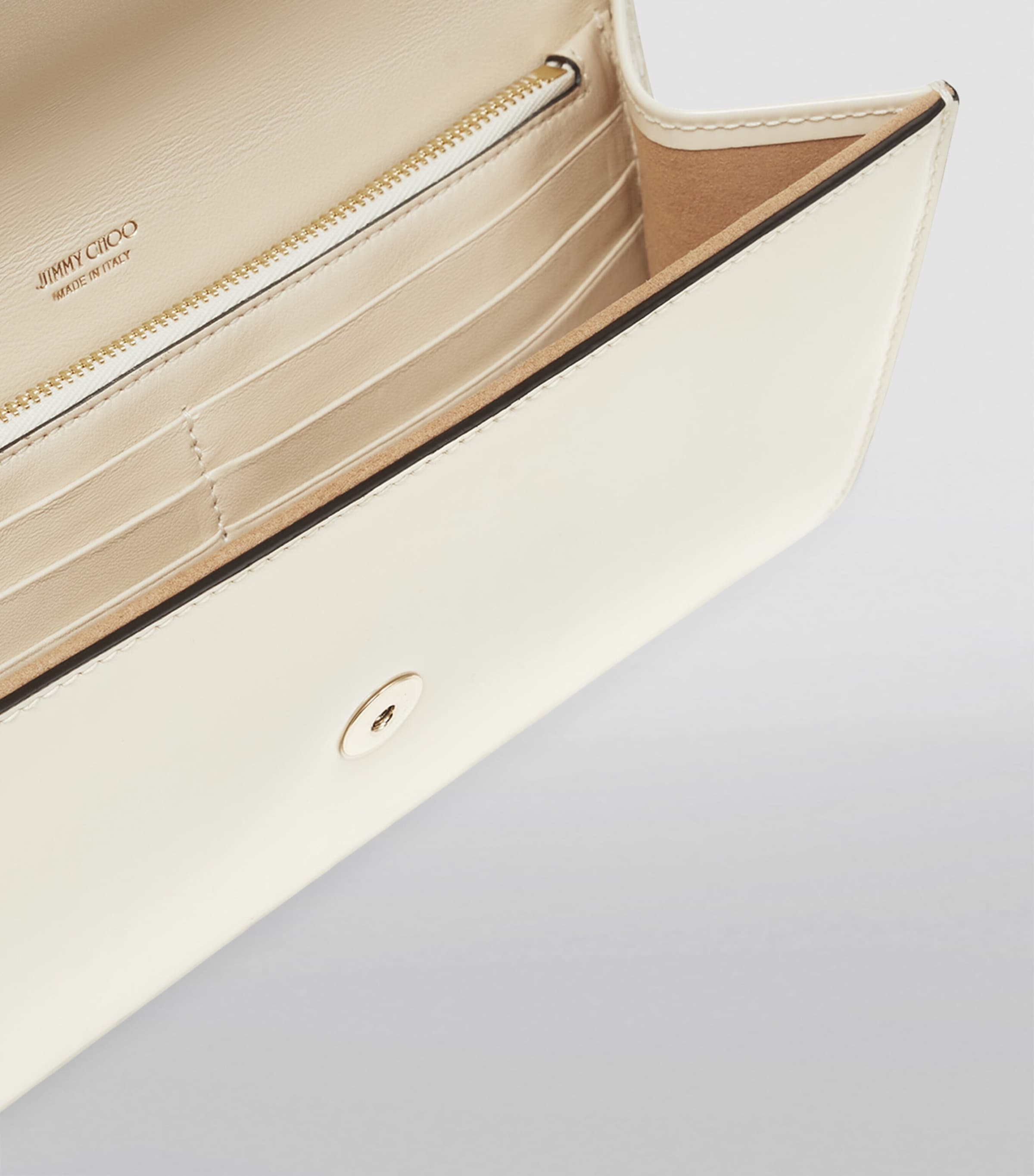 Jimmy Choo Leather Emmie Clutch Bag Latte/light Gold Image 2
