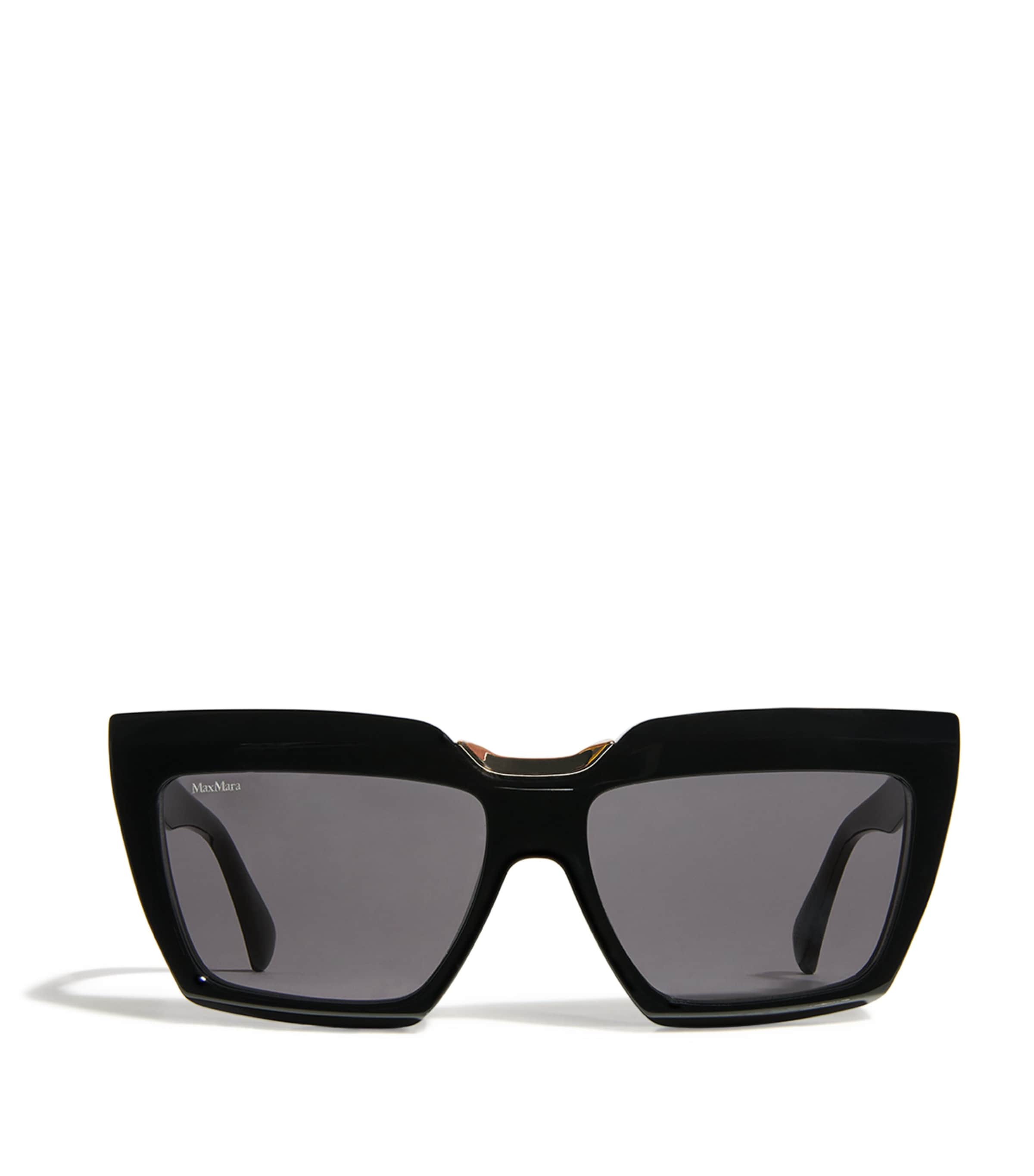 Max Mara Acetate Cat-eye Spark7 Sunglasses In Black
