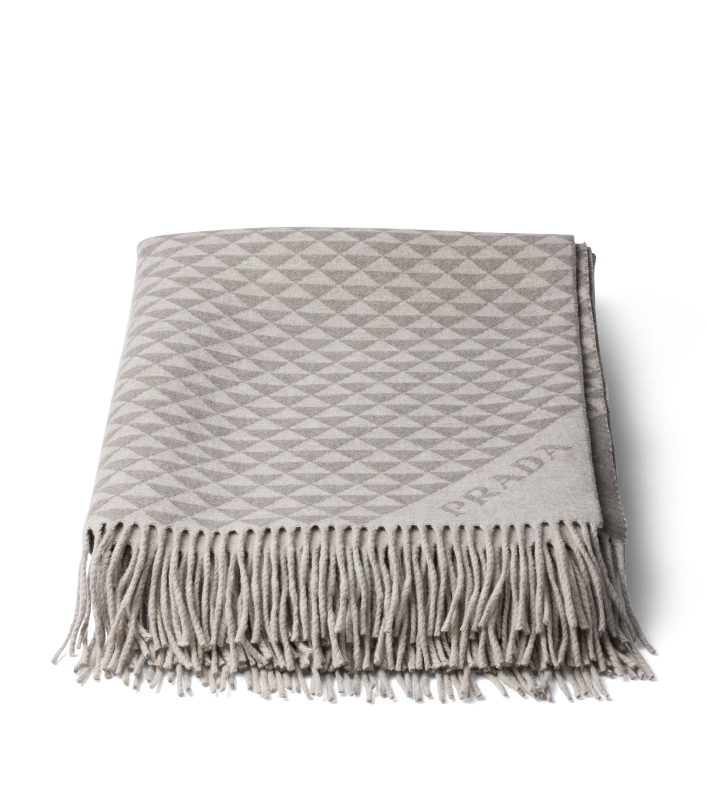 Double Wool-Cashmere Symbole Throw F0KNR Image 1
