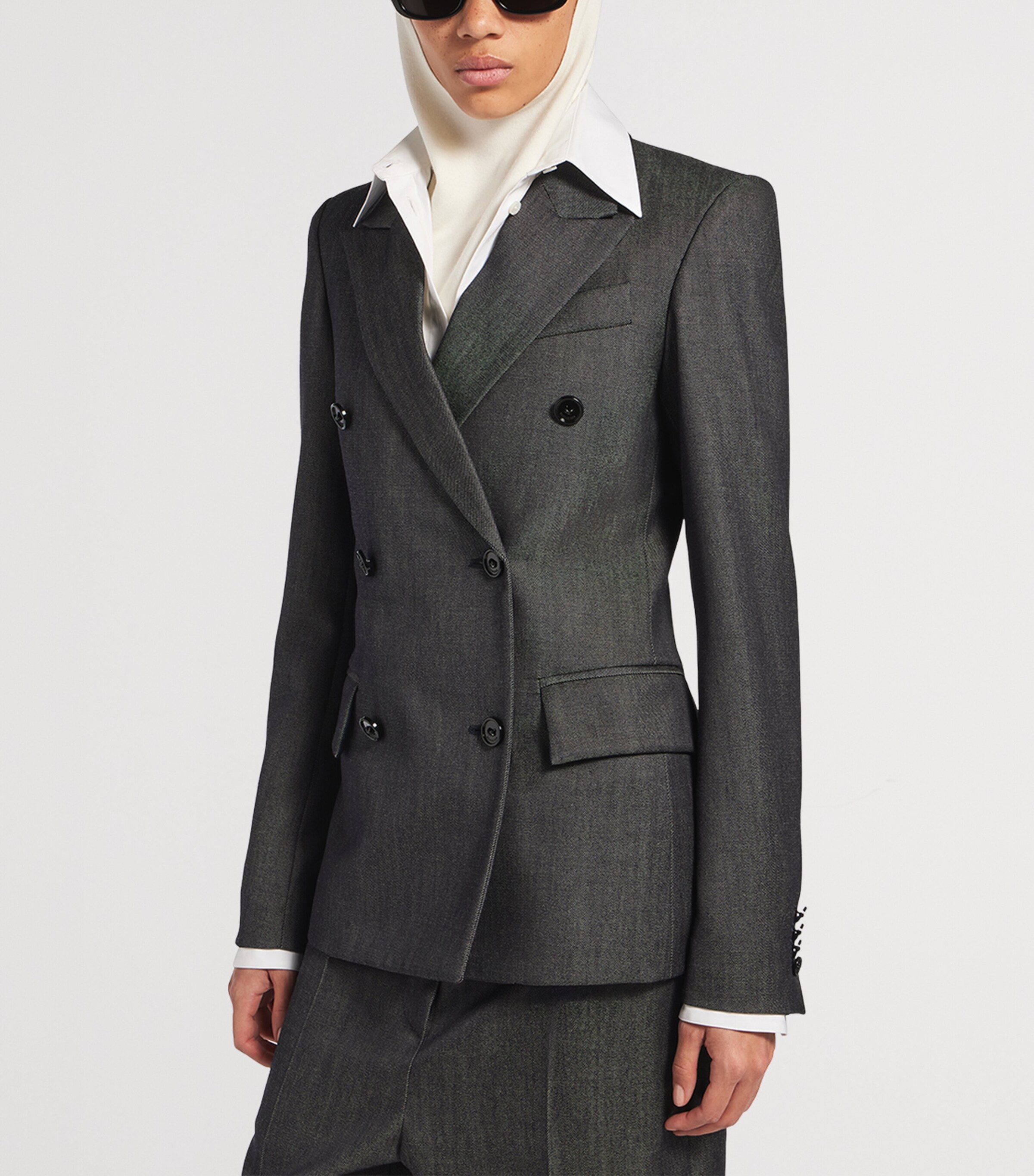 Balenciaga Womens Wool Twill Blazer Image 5