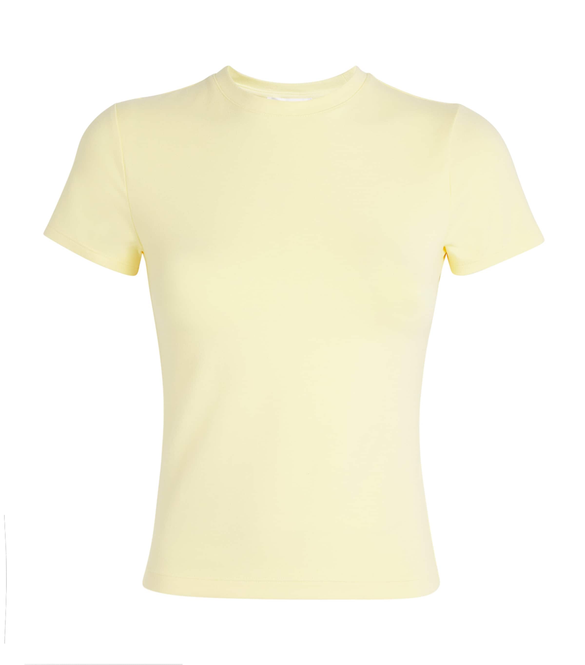 Good American Super-stretch Baby T-shirt In Yellow