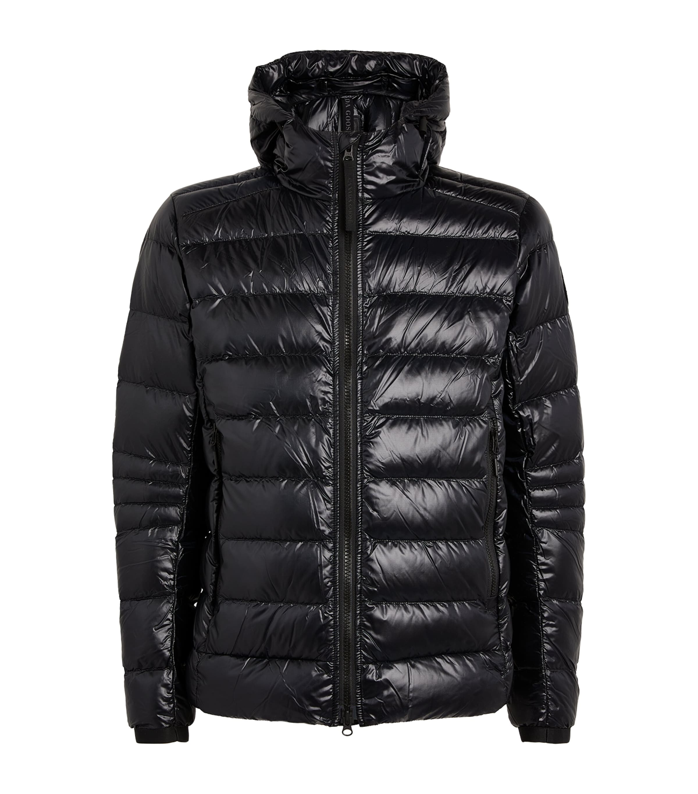 Shop Canada Goose Crofton Hooded Jacket In Black