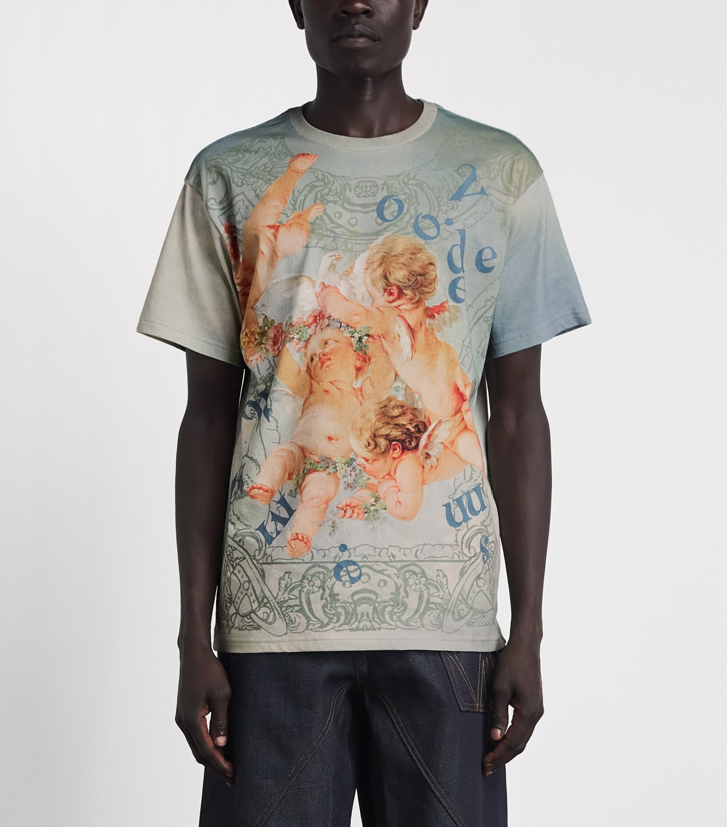 Vivienne Westwood Mens Organic Cotton Printed T-Shirt Orb Frm Crub Image 4