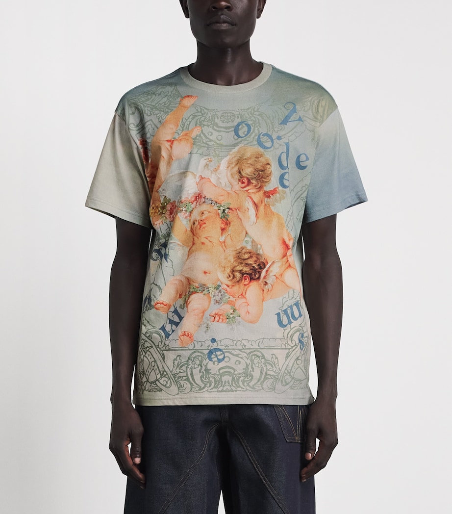 Vivienne Westwood Mens Organic Cotton Printed T-Shirt Orb Frm Crub Image 4