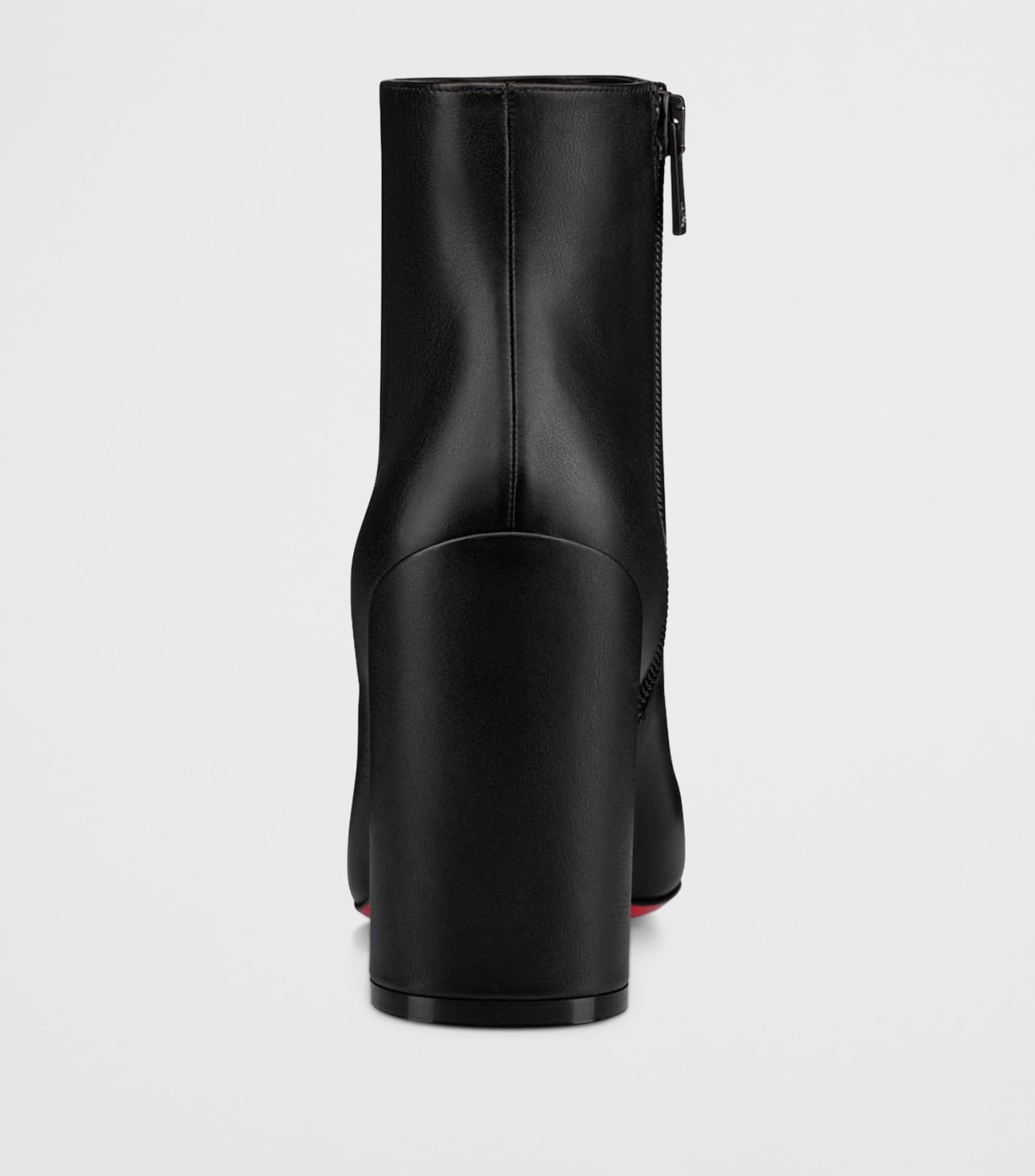 Jane Leather Heeled Boots 85 BK01 Image 4