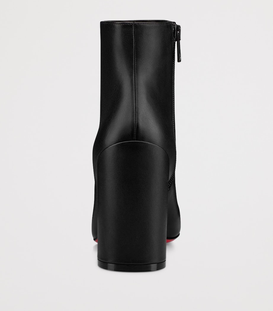 Jane Leather Heeled Boots 85 BK01 Image 4