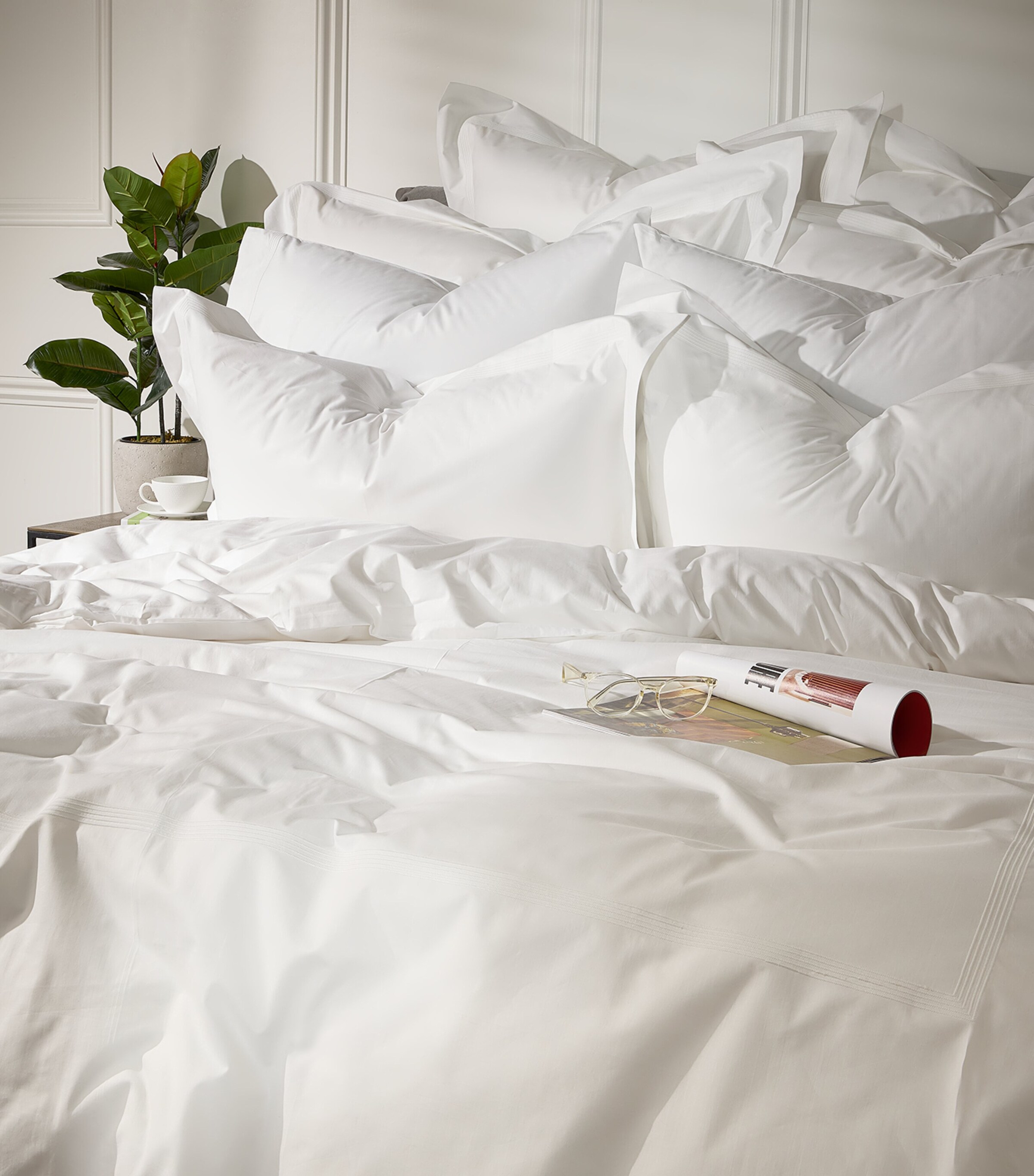 Peter Reed Barley King Oxford Pillowcase (50cm x 90cm) White Image 3