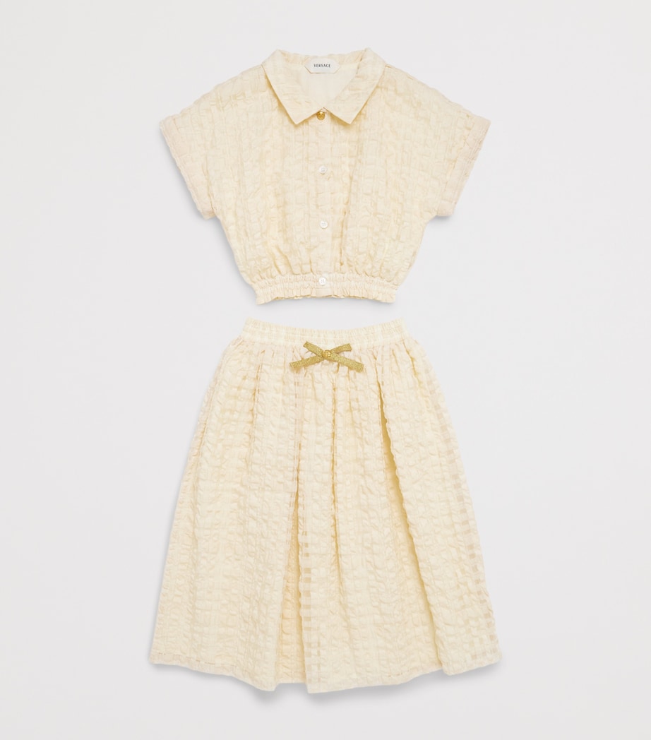 Versace Kids Organza Cloqué Skirt (4-14 Years) Image 3