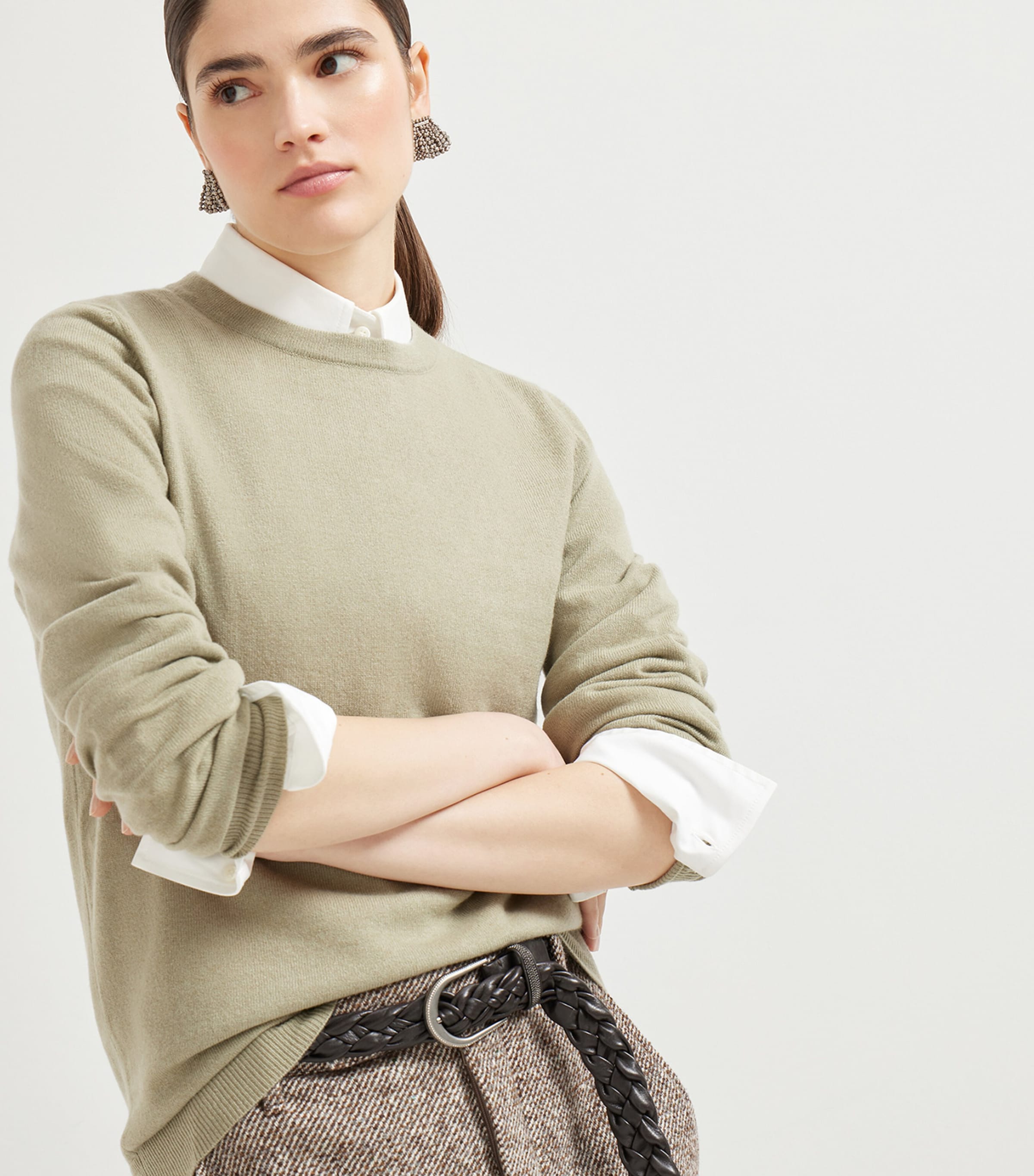 Cashmere Crew-Neck Sweater C4264 Image 5